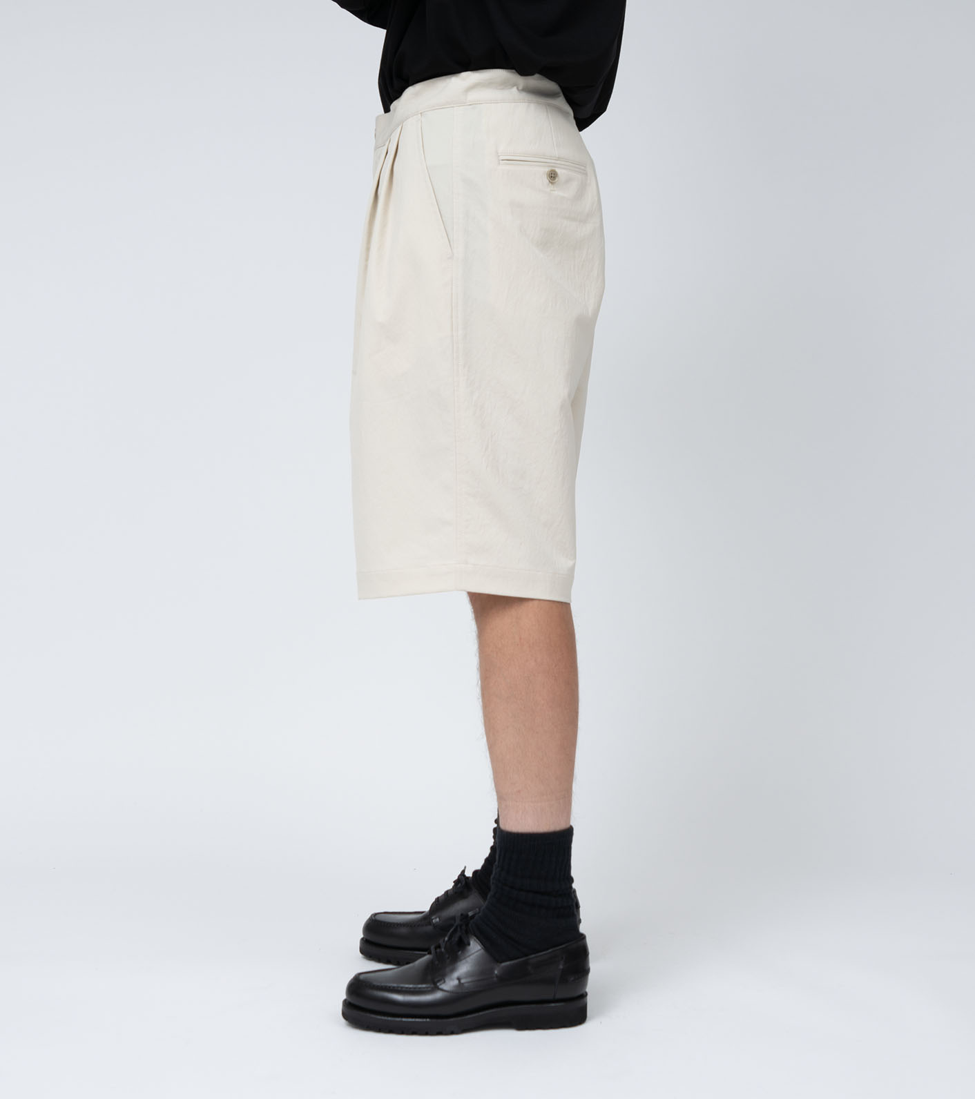 ALPHADRY Double Pleats Shorts