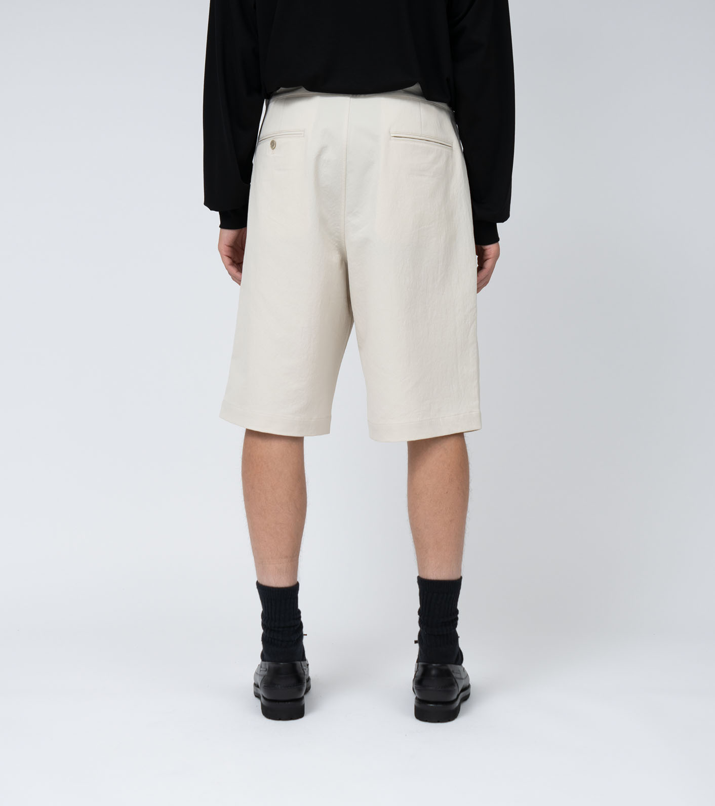 ALPHADRY Double Pleats Shorts