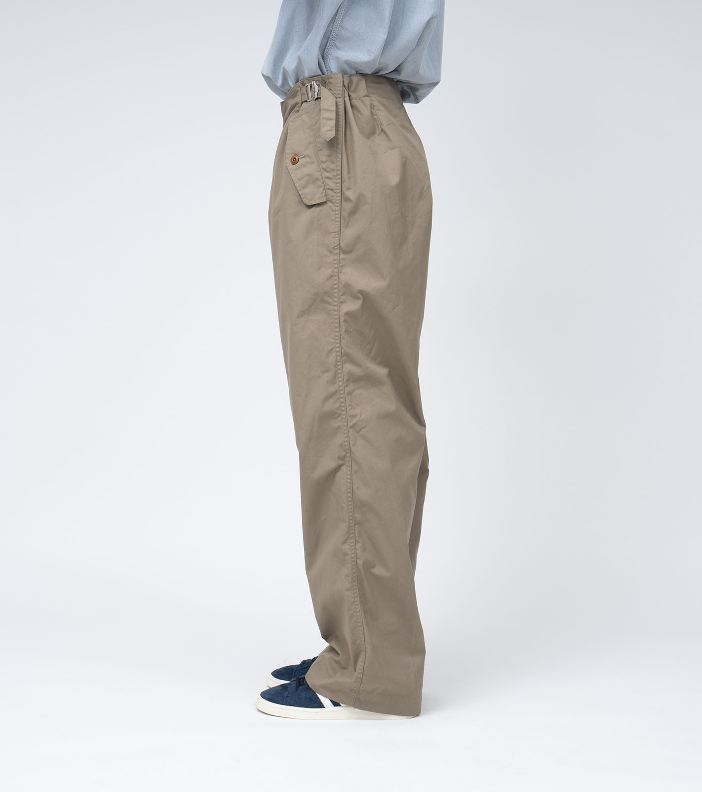 Side Belt Wide Pants