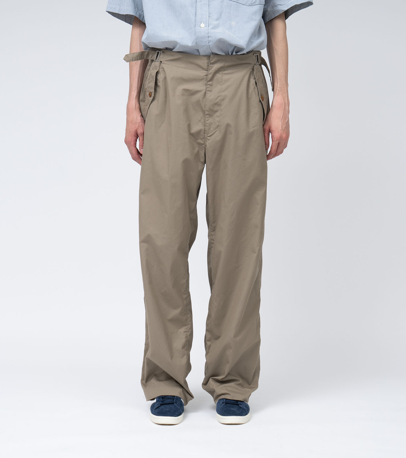 Side Belt Wide Pants