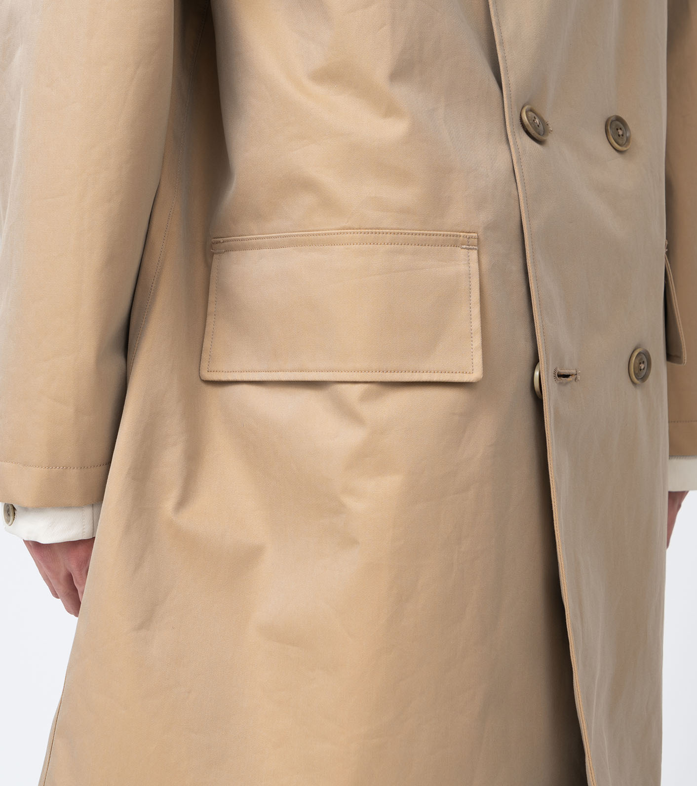 2L Cotton GORE-TEX Double Breasted Coat