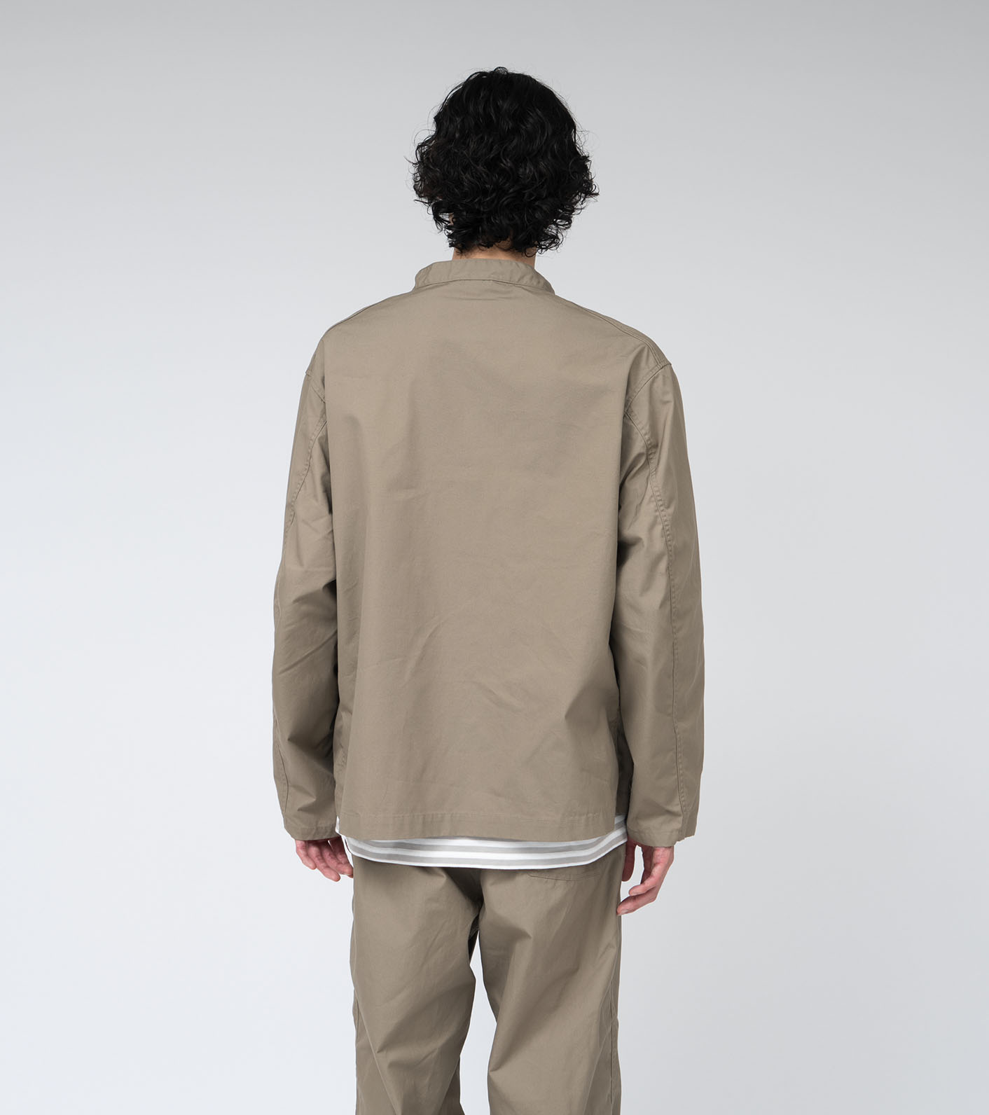 Band Collar Shirt Jacket