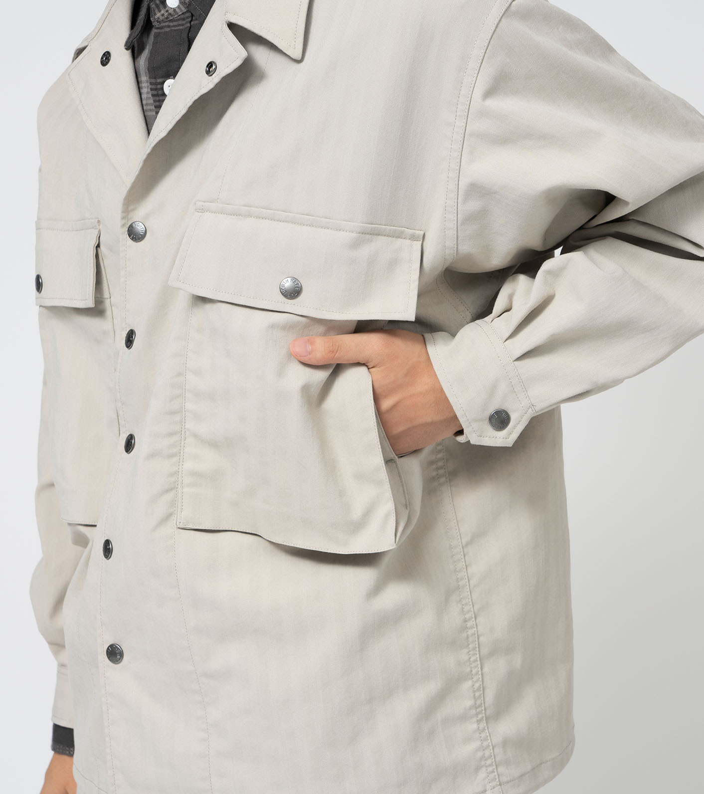 Herringbone Field Shirt Jacket