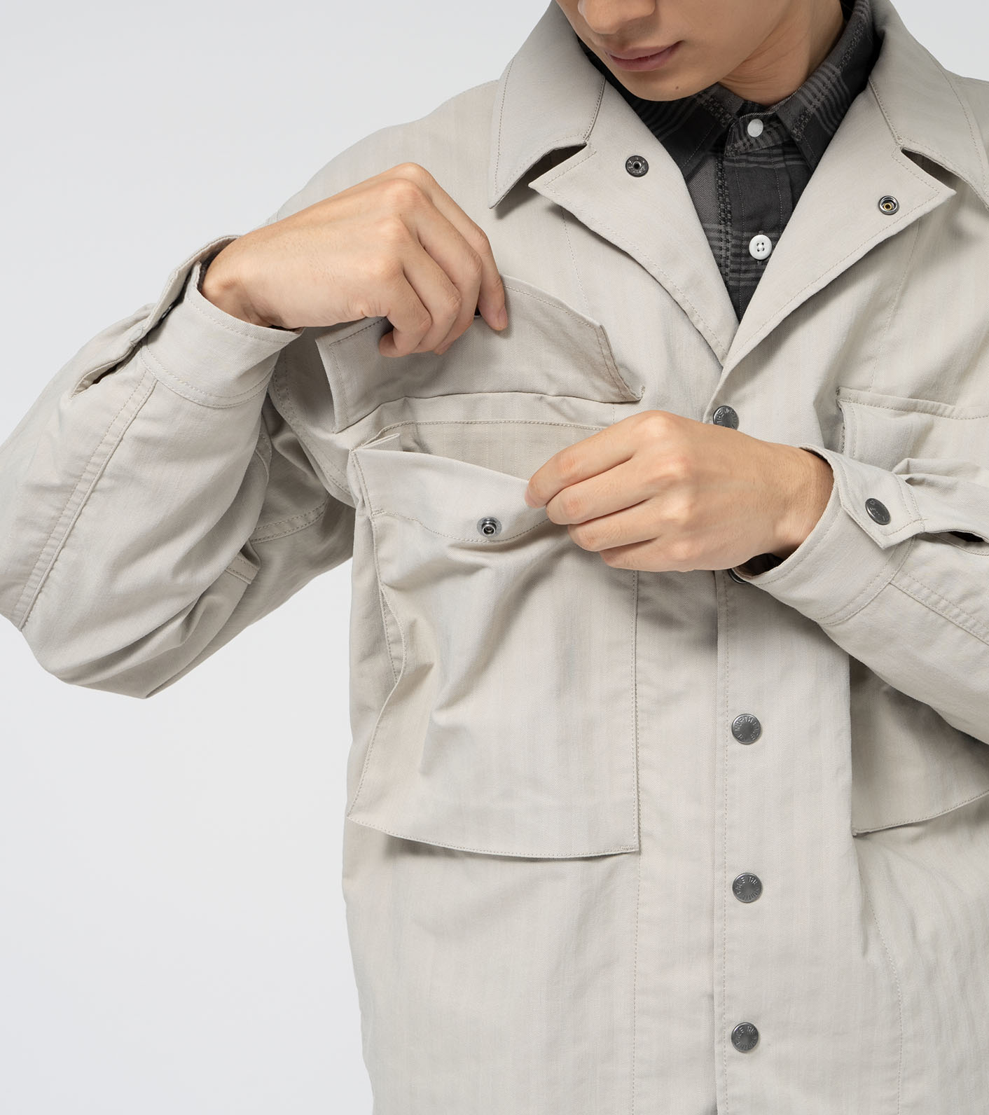 Herringbone Field Shirt Jacket