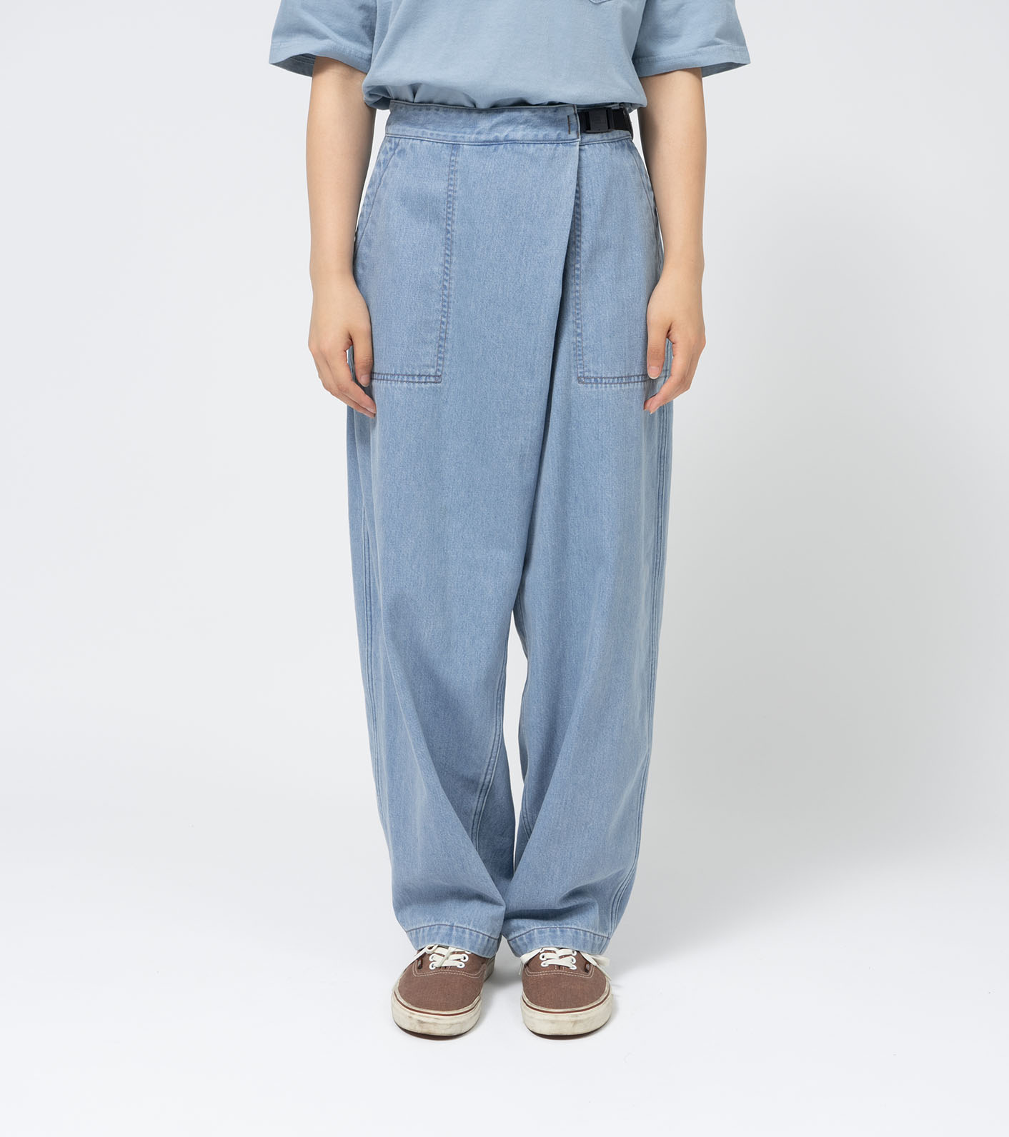 Denim Field Wrap Pants
