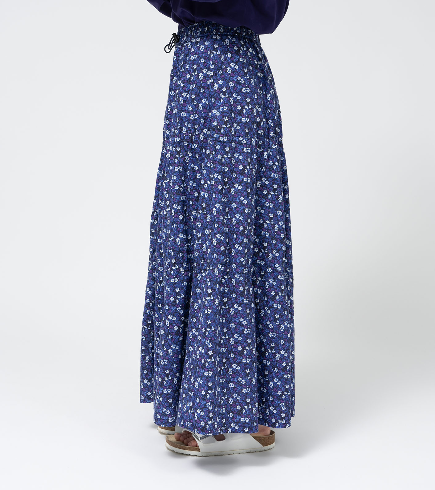 Flower Printed Field Tiered Skirt