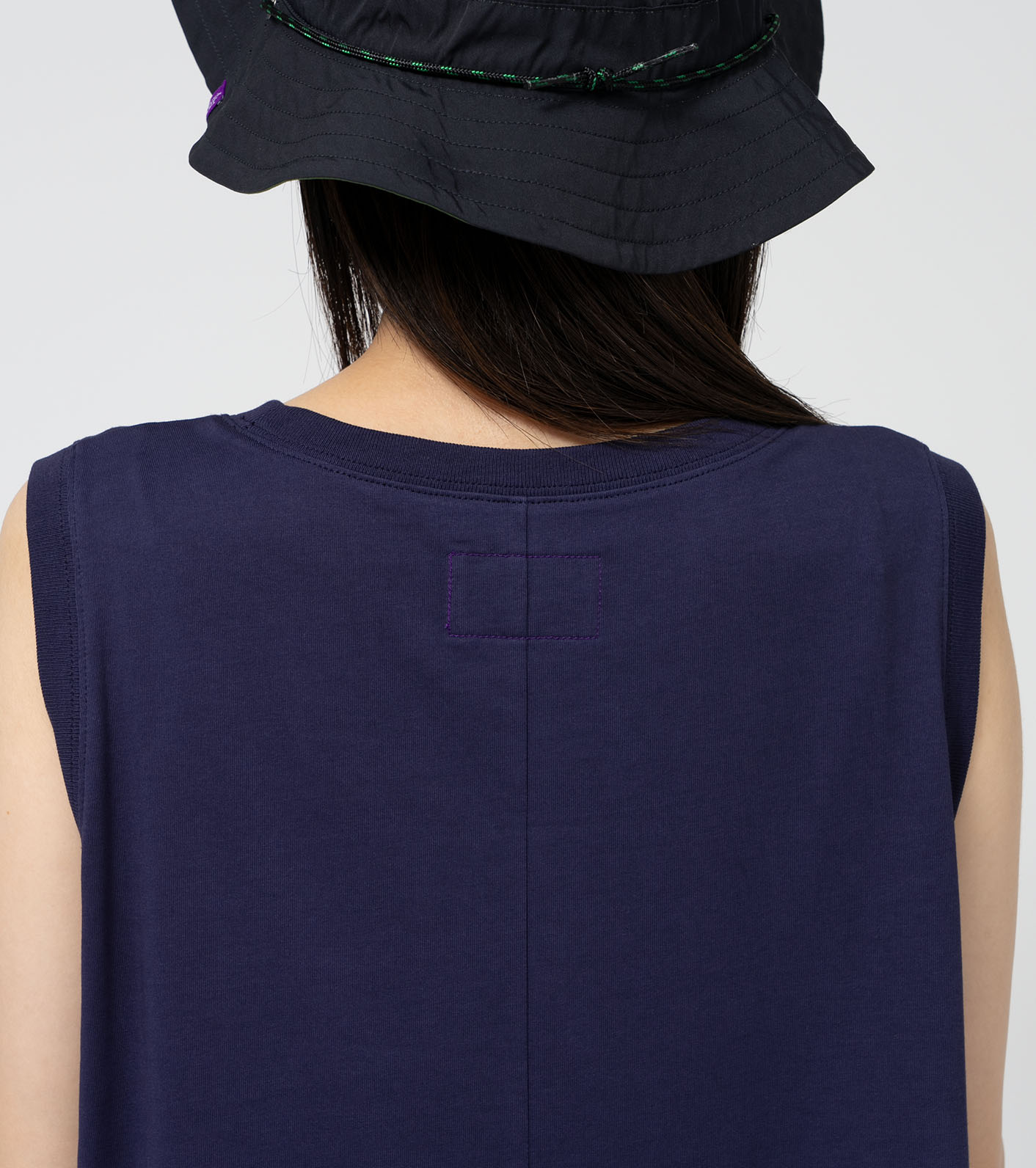 Cotton Jersey Sleeveless Flared Dress