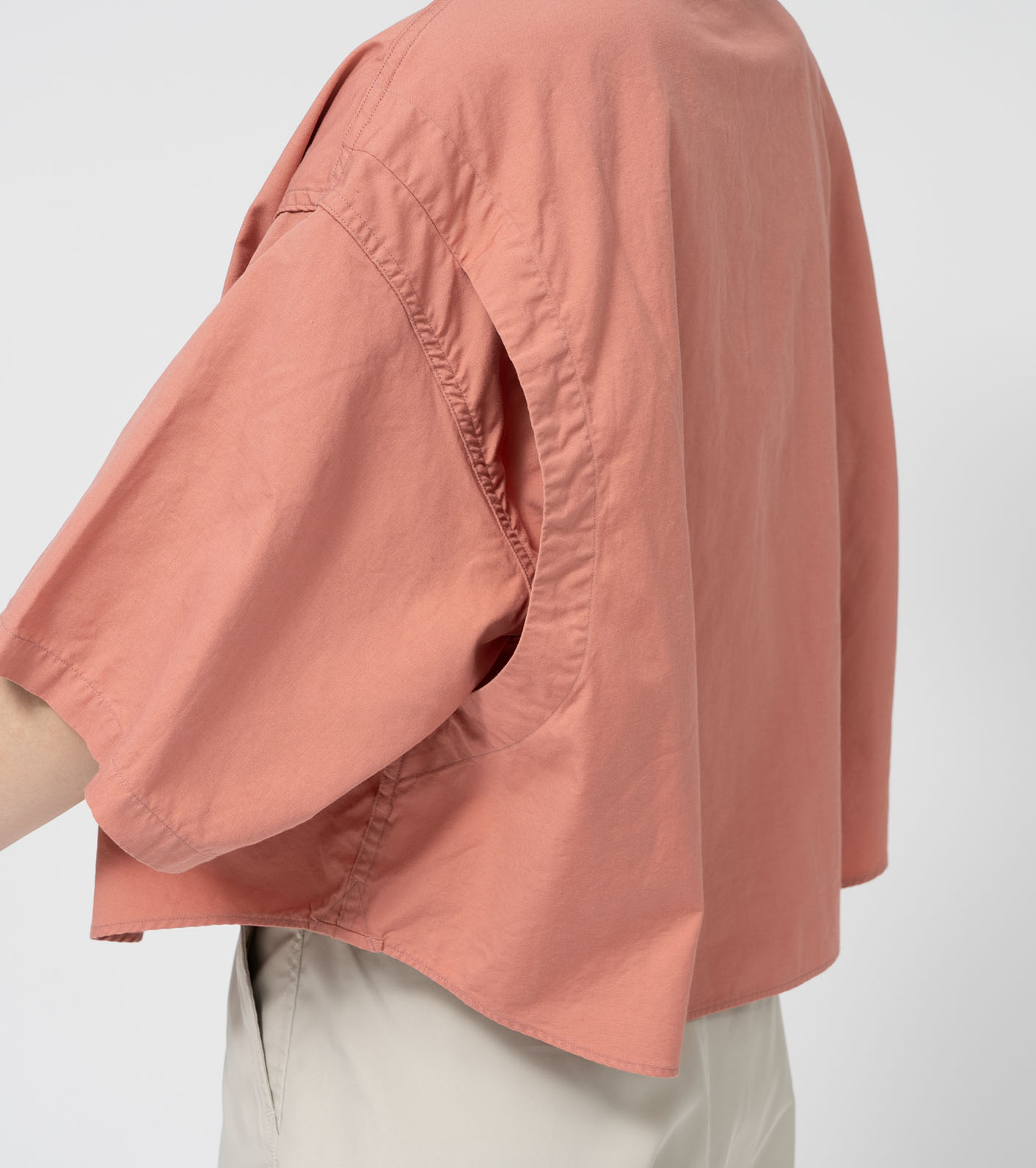 Button Down Field S/S Cropped Shirt