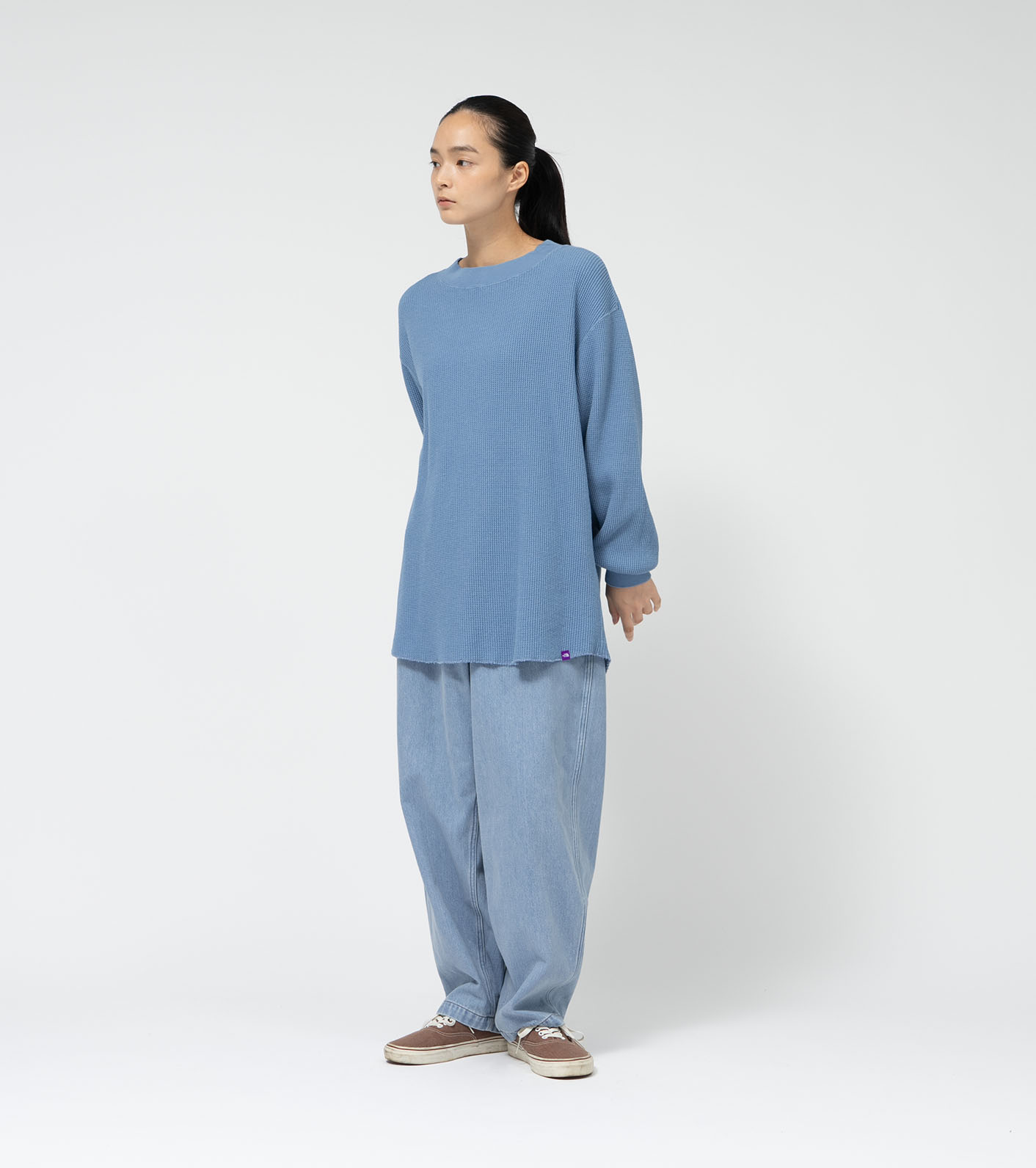 Waffle Crewneck Long Tee