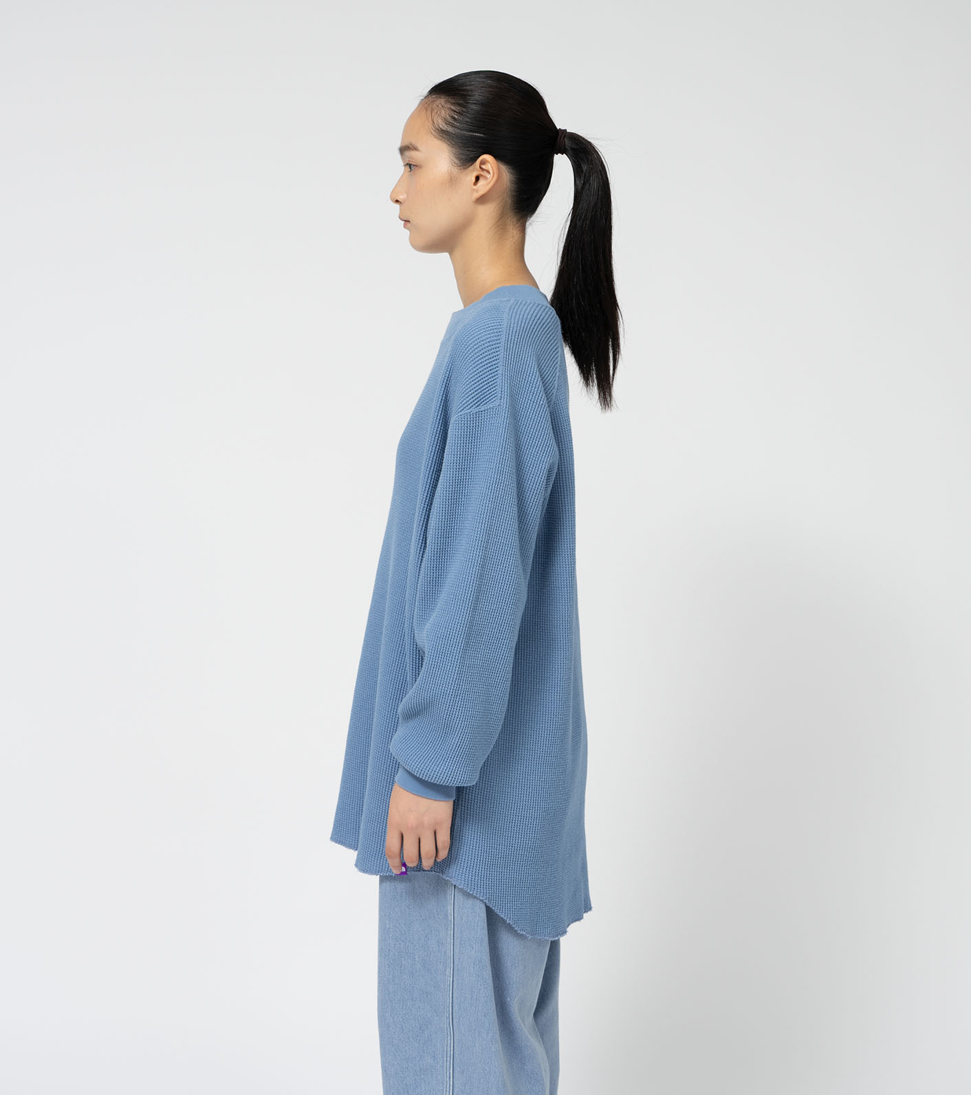Waffle Crewneck Long Tee