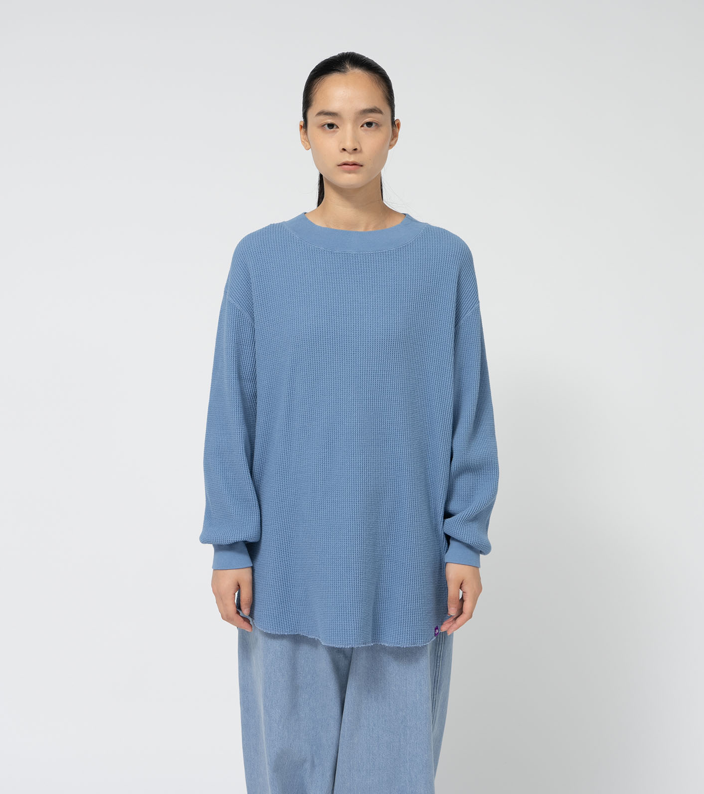 Waffle Crewneck Long Tee