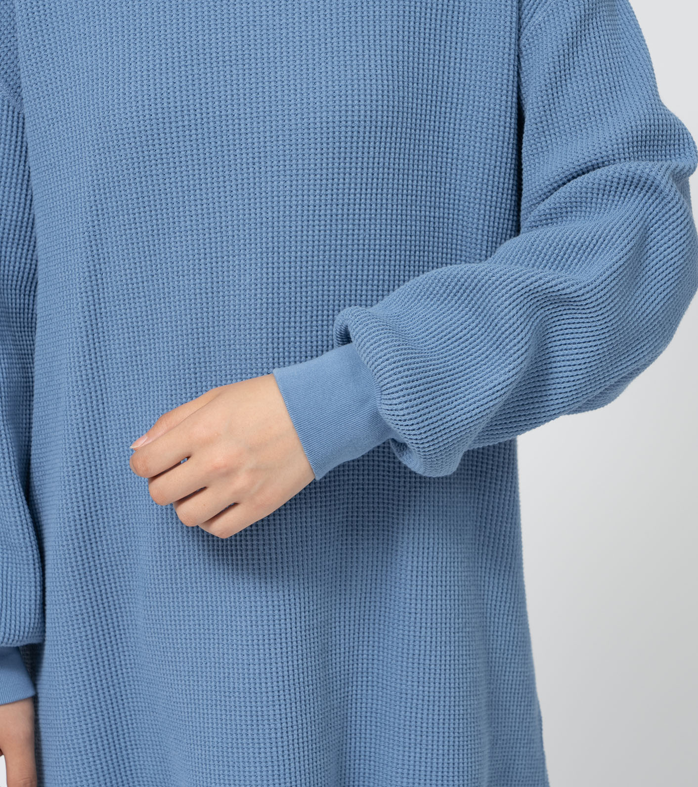 Waffle Crewneck Long Tee