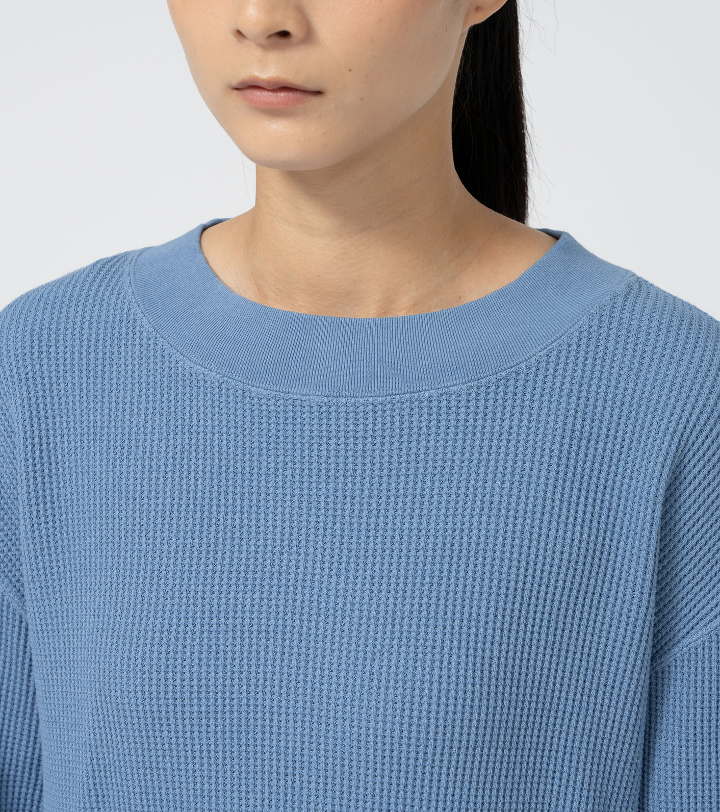 Waffle Crewneck Long Tee