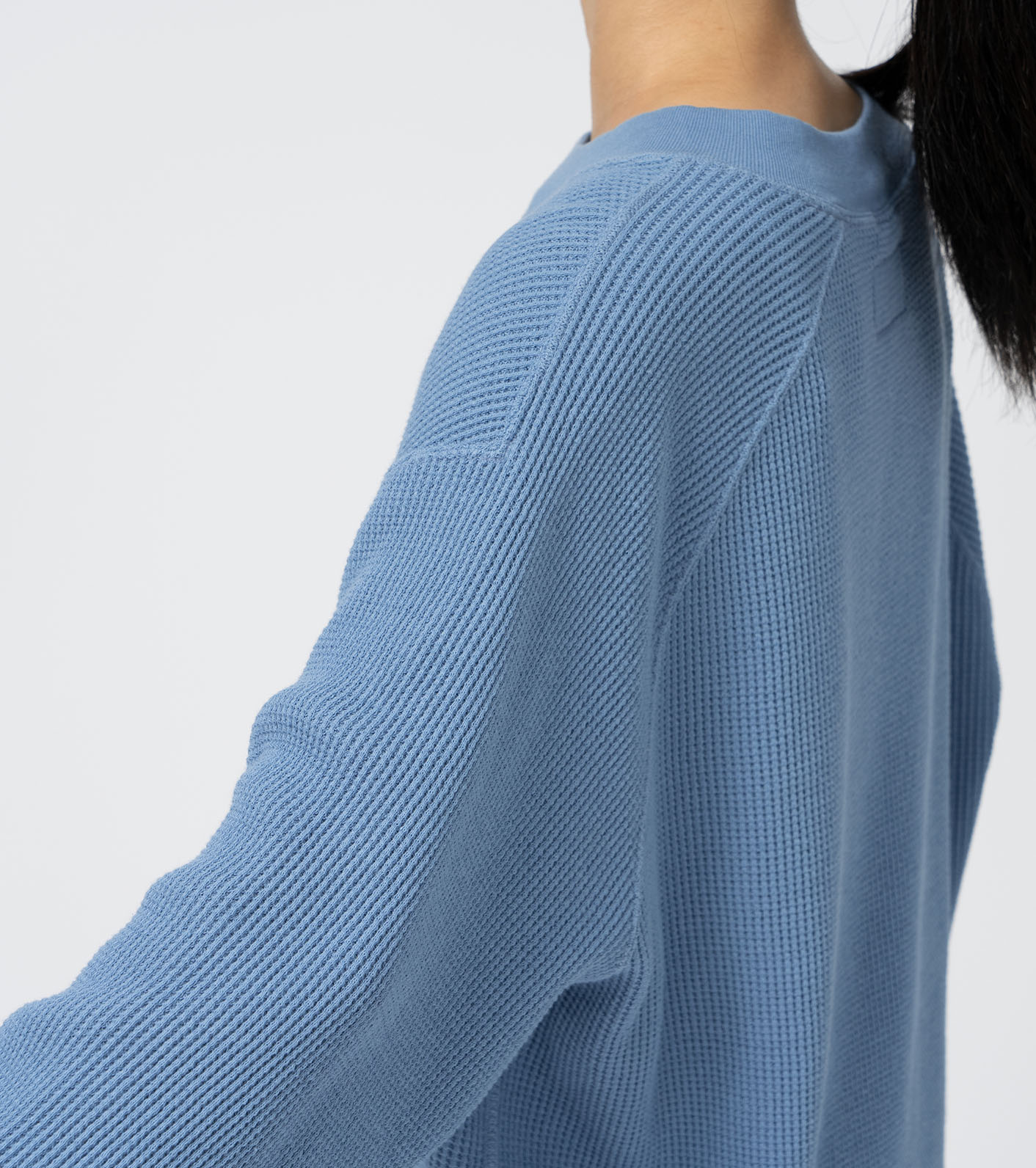 Waffle Crewneck Long Tee