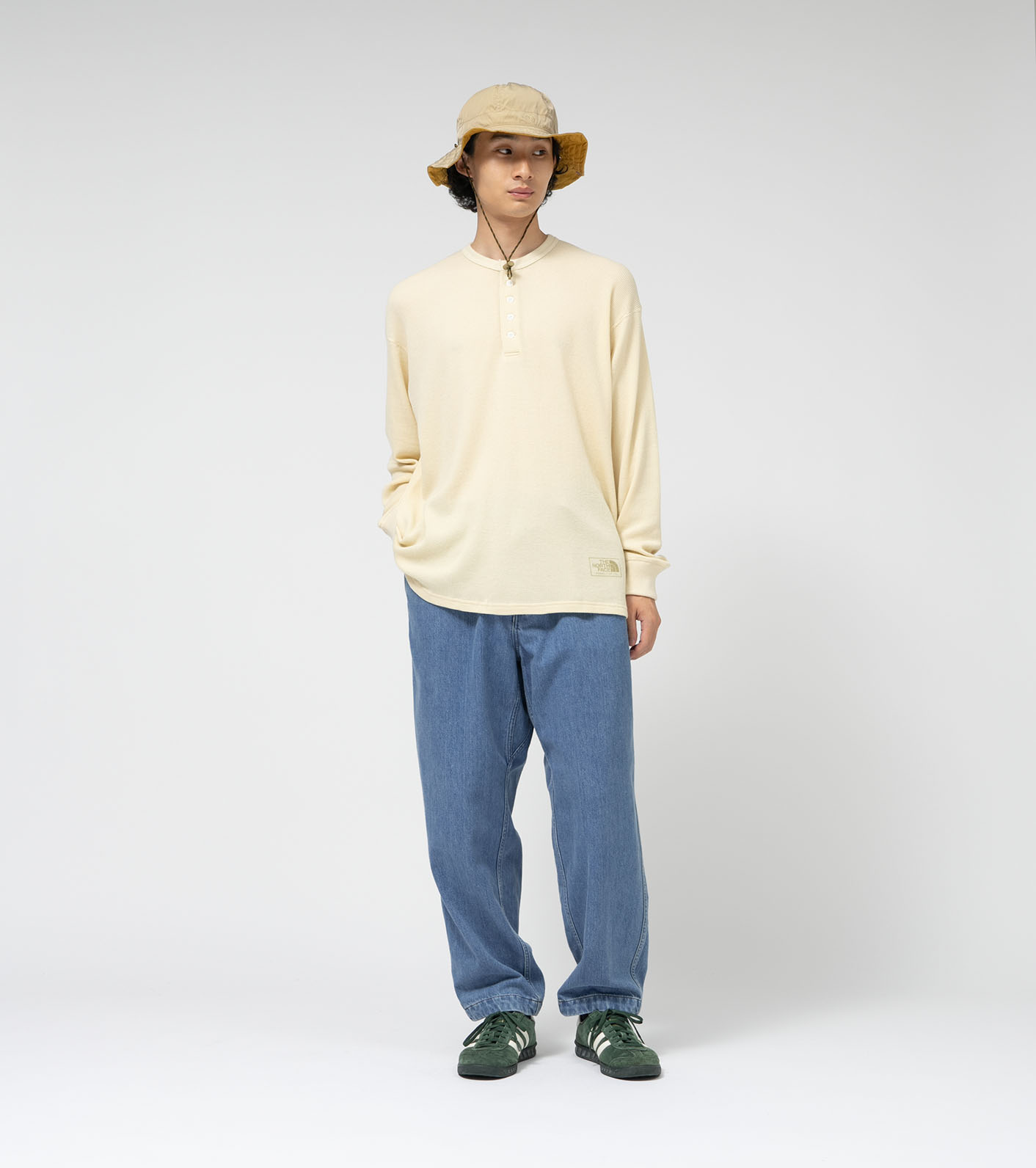 Field Long Sleeve Henley Neck Graphic Tee