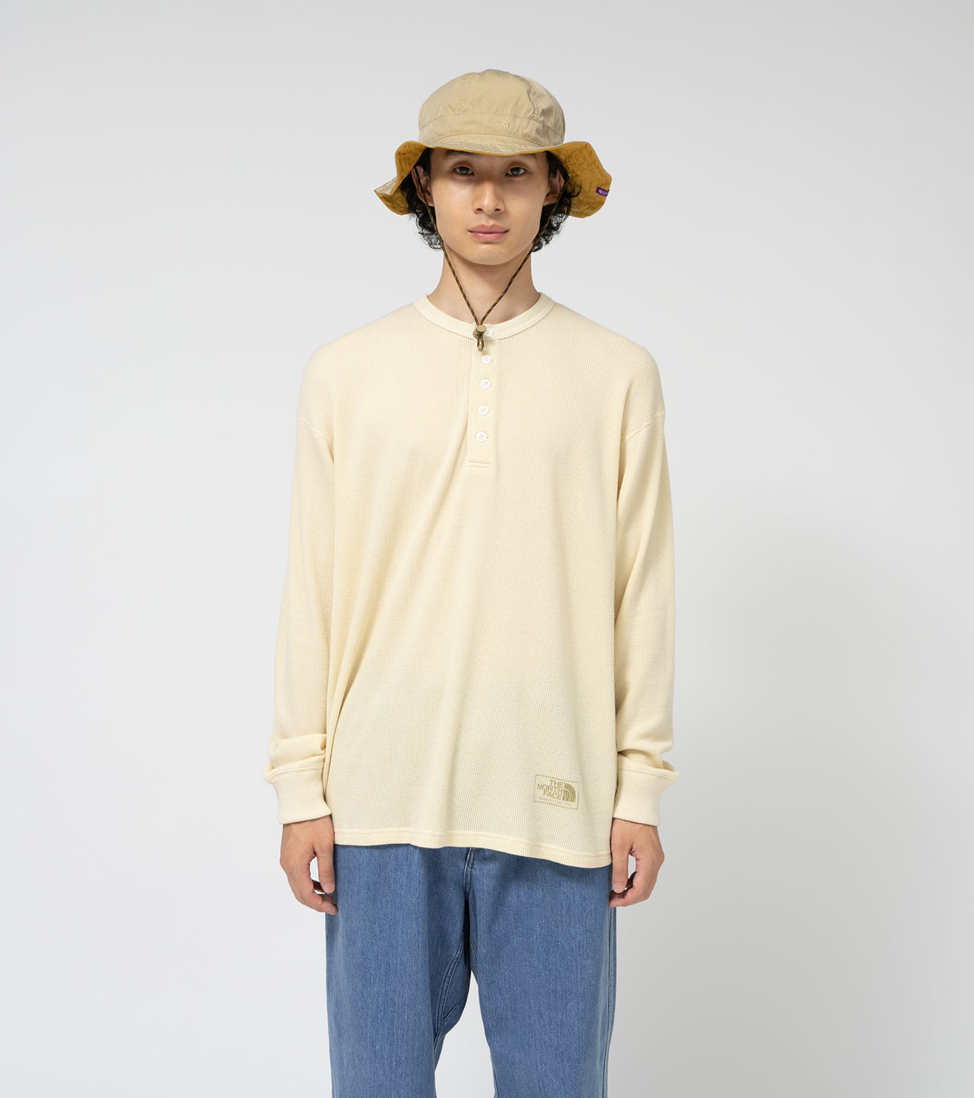 Field Long Sleeve Henley Neck Graphic Tee