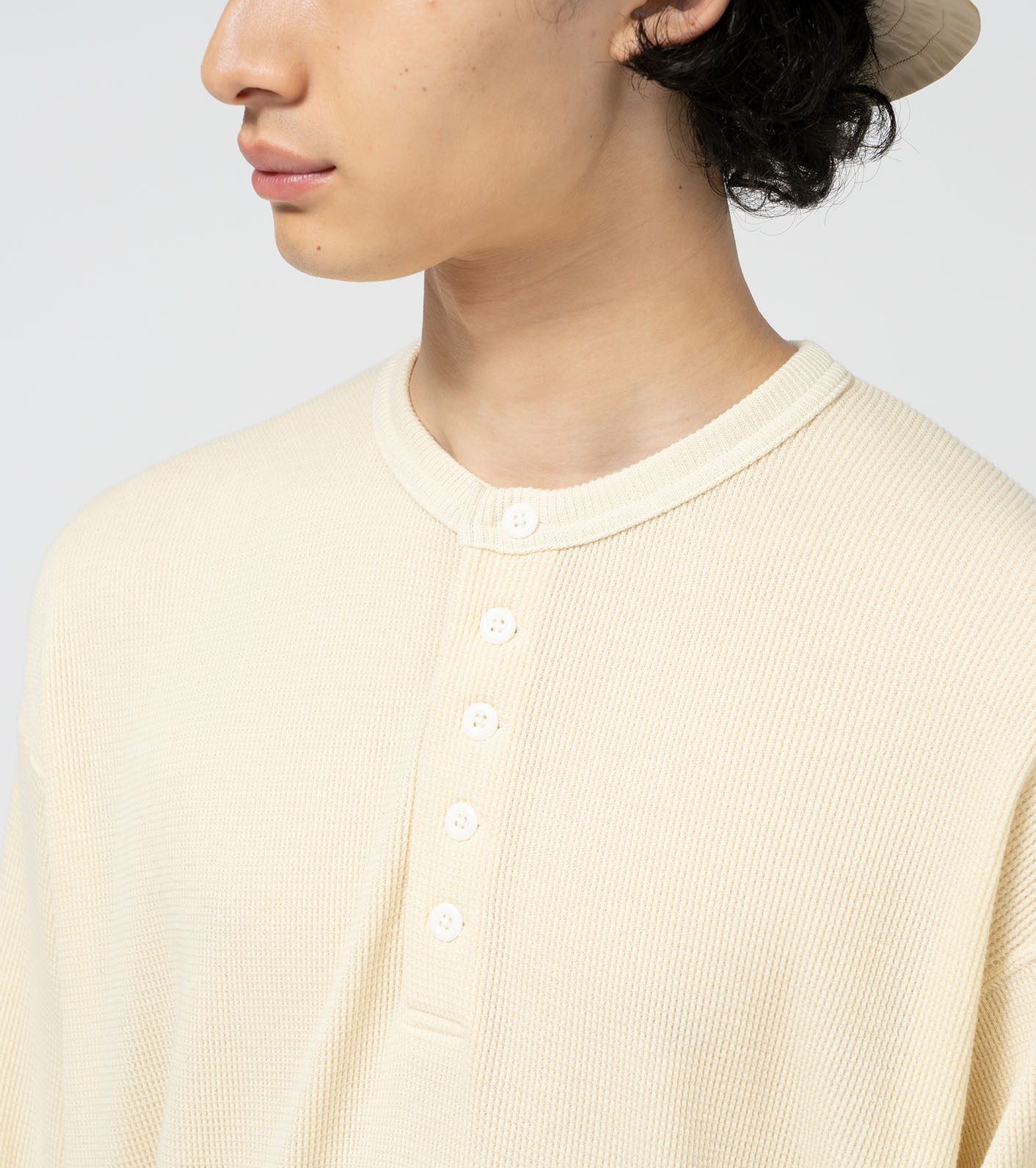 Field Long Sleeve Henley Neck Graphic Tee