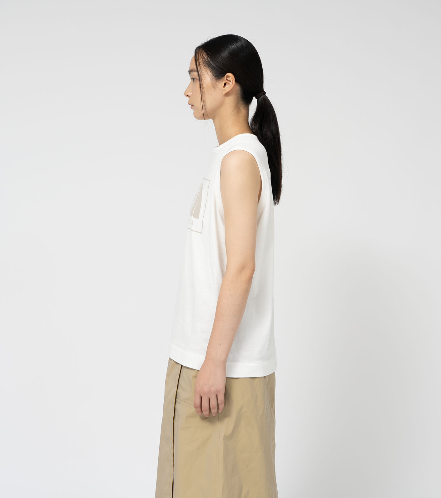 Micro French Terry Sleeveless Tee