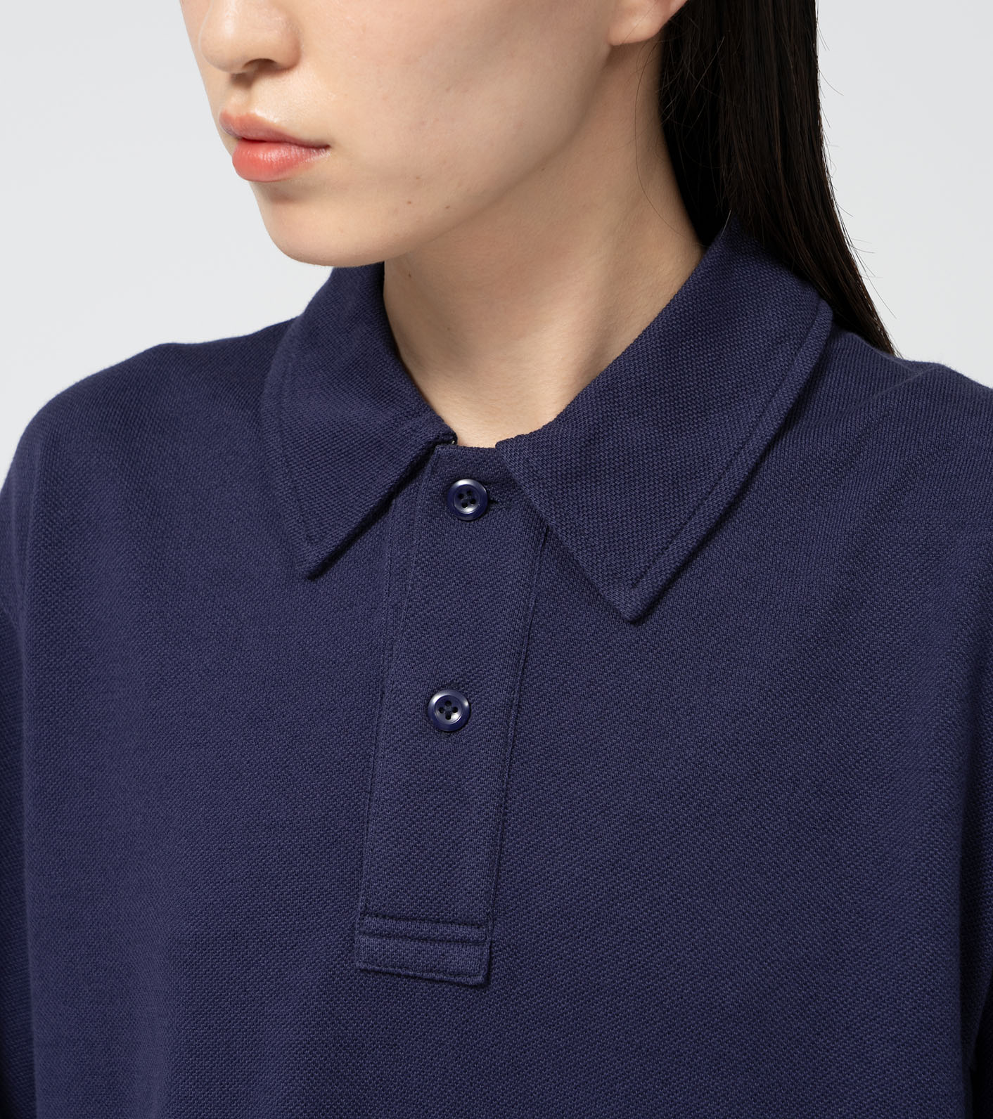 Moss Stitch Field Cropped Polo