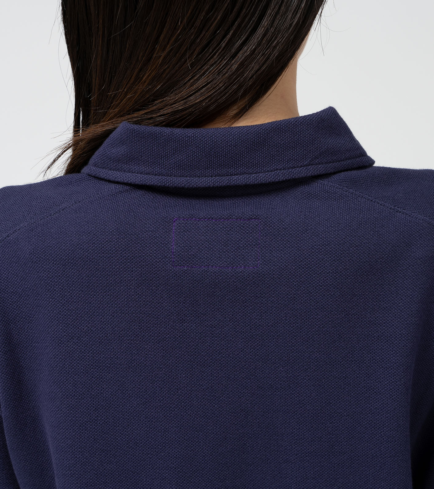 Moss Stitch Field Cropped Polo