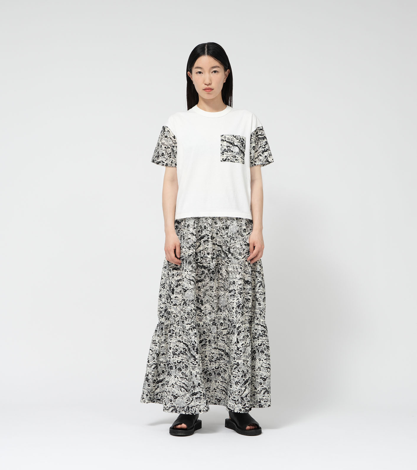 Flower Printed Field Tee