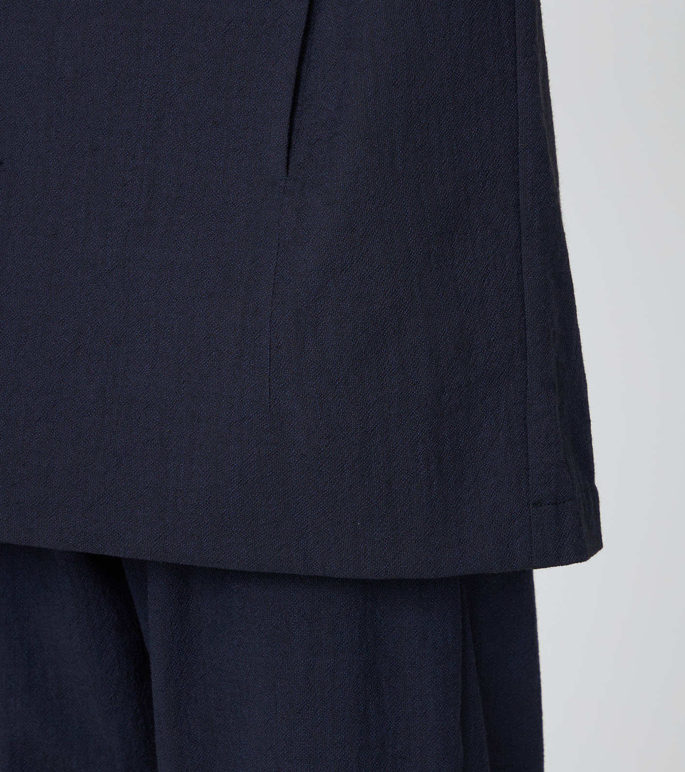 Wool Cotton Crepe Jacket