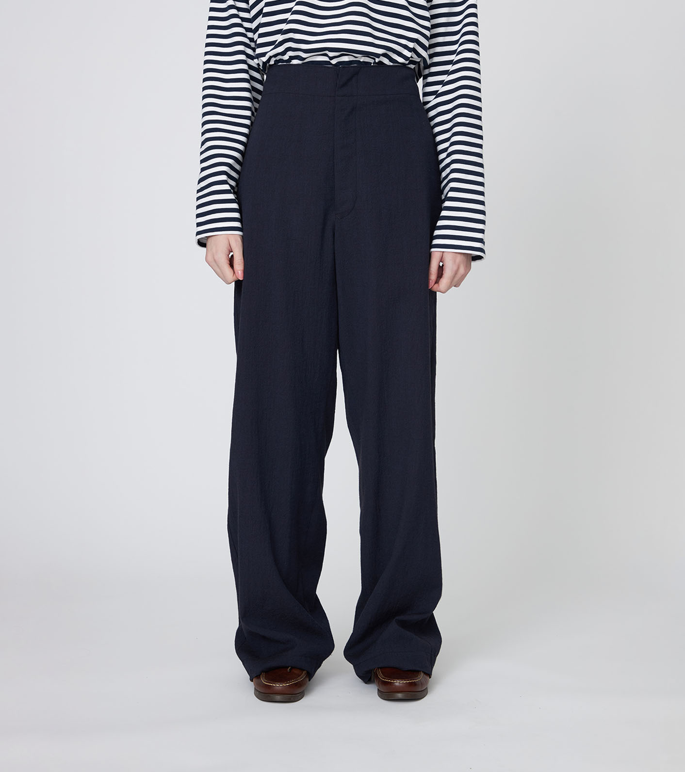 Wool Cotton Crepe Pants