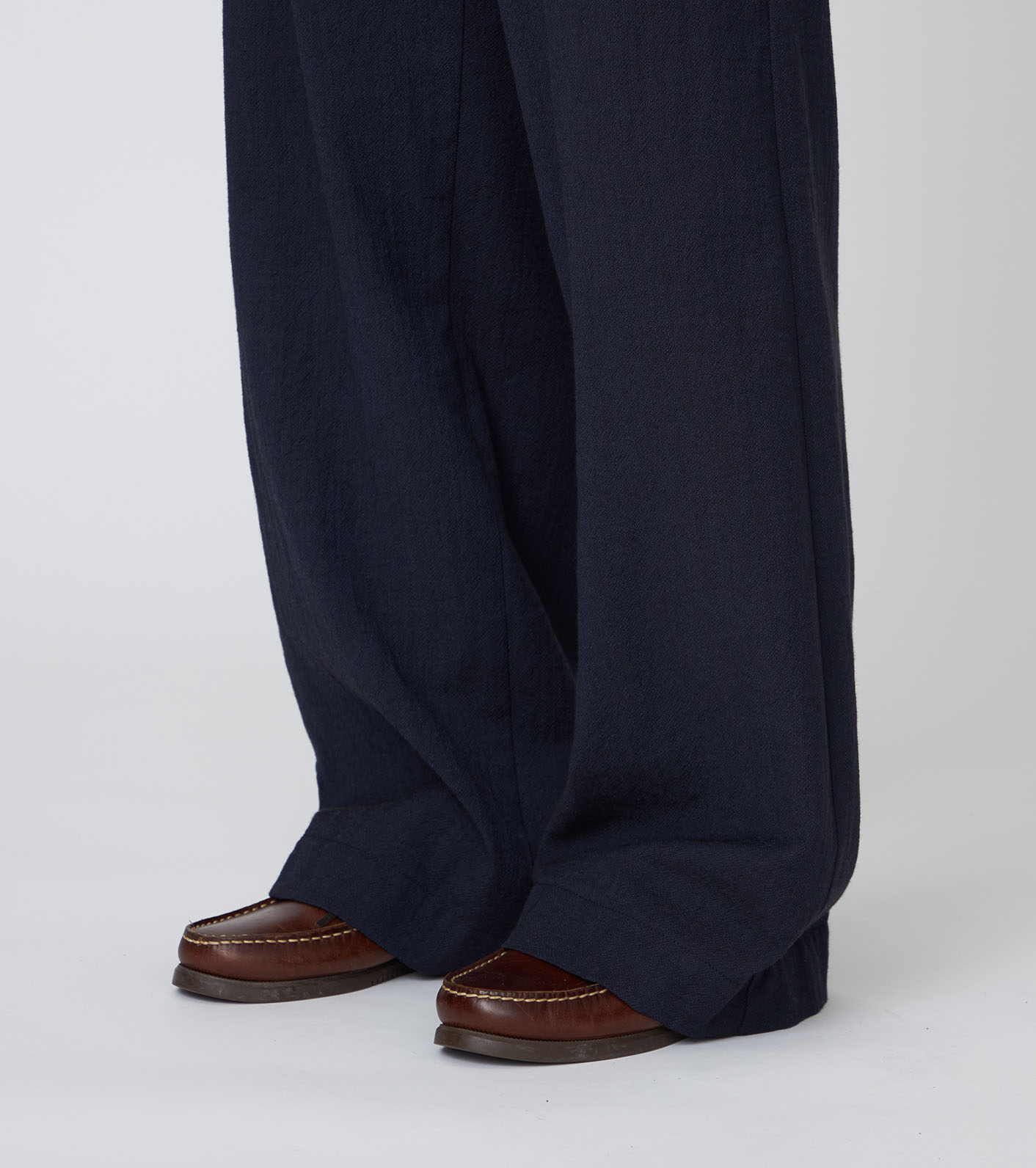 Wool Cotton Crepe Pants