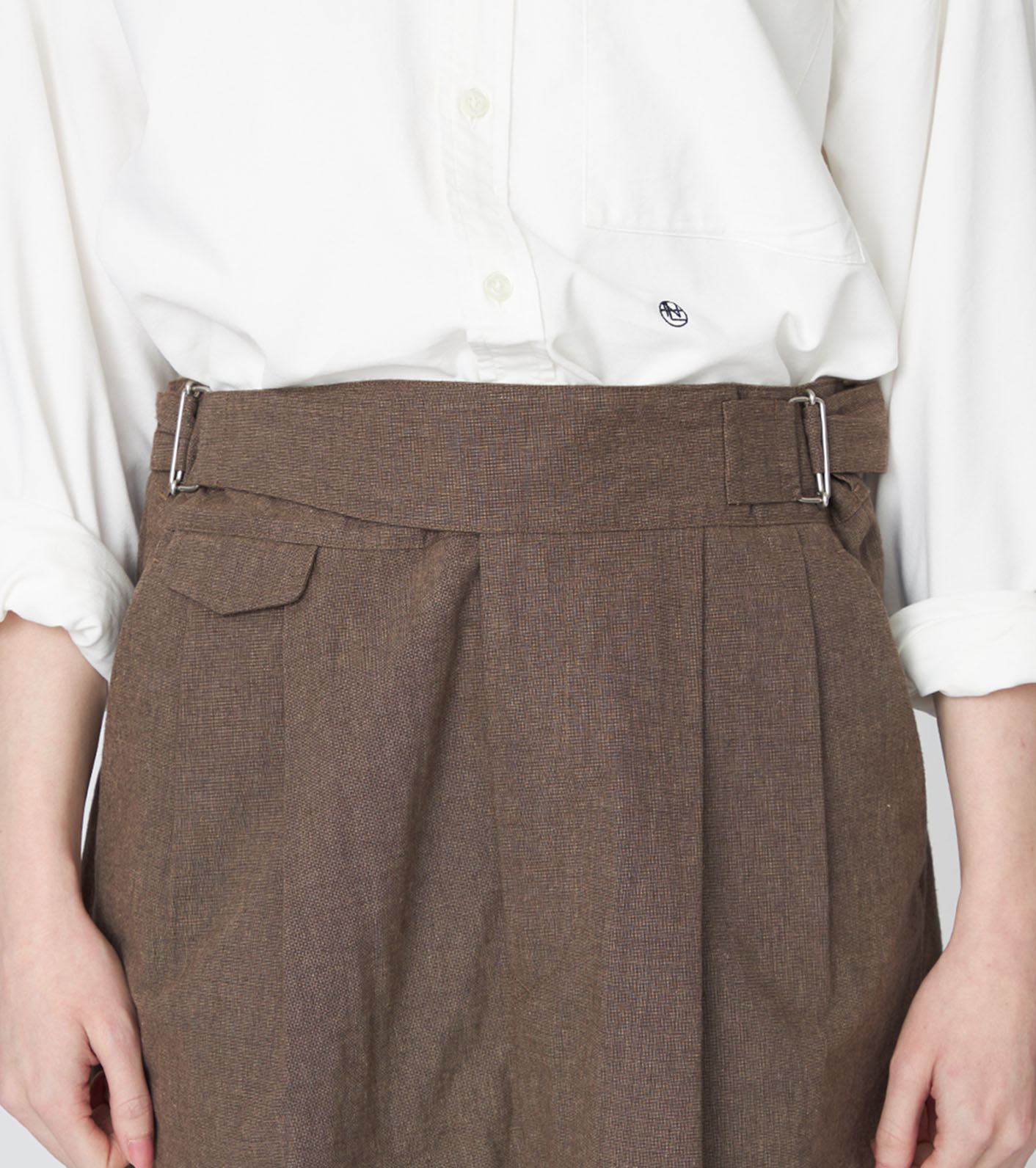 Cotton Buff Cloth Gurkha Skirt