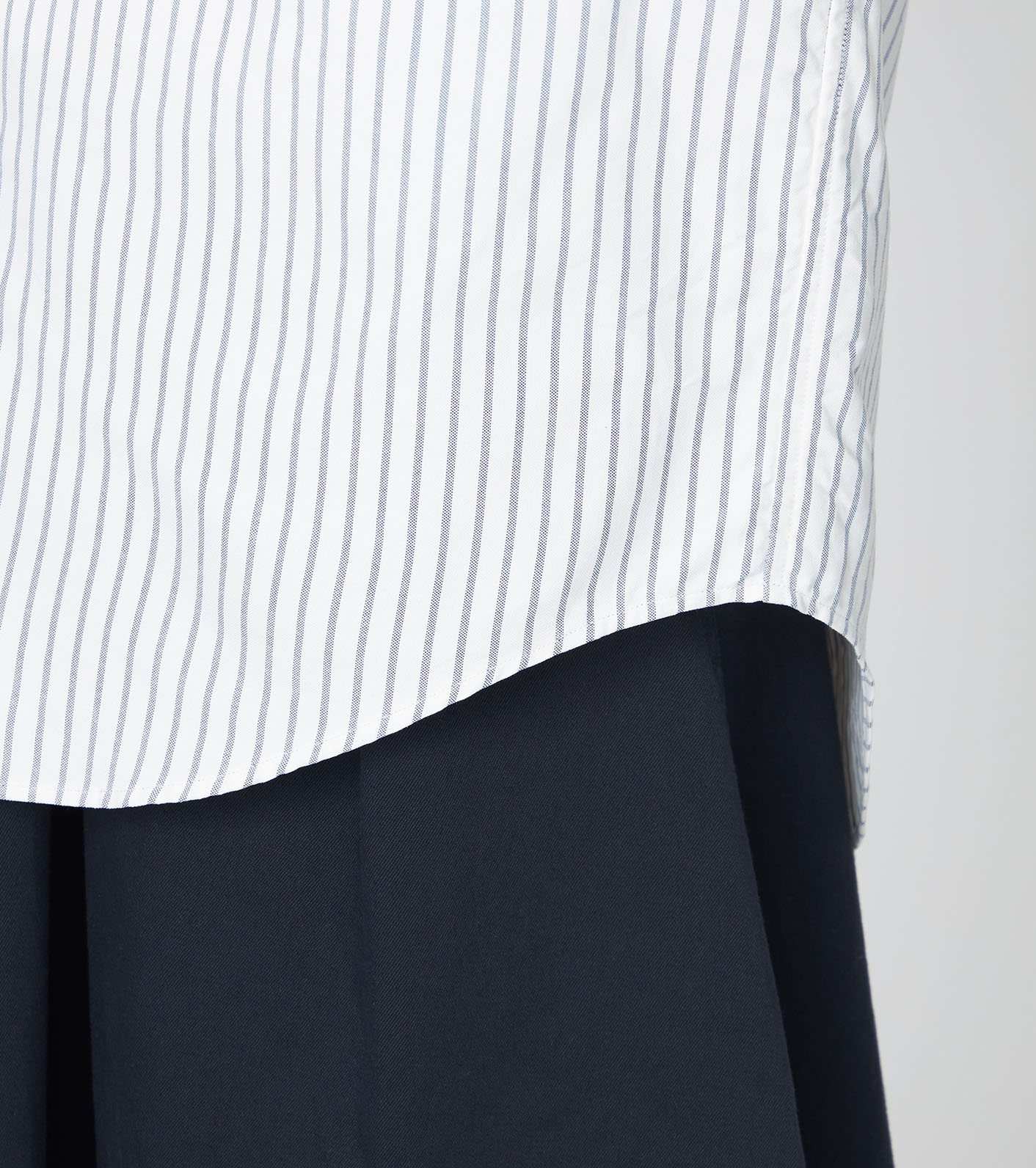 Button Down Stripe Wind Shirt