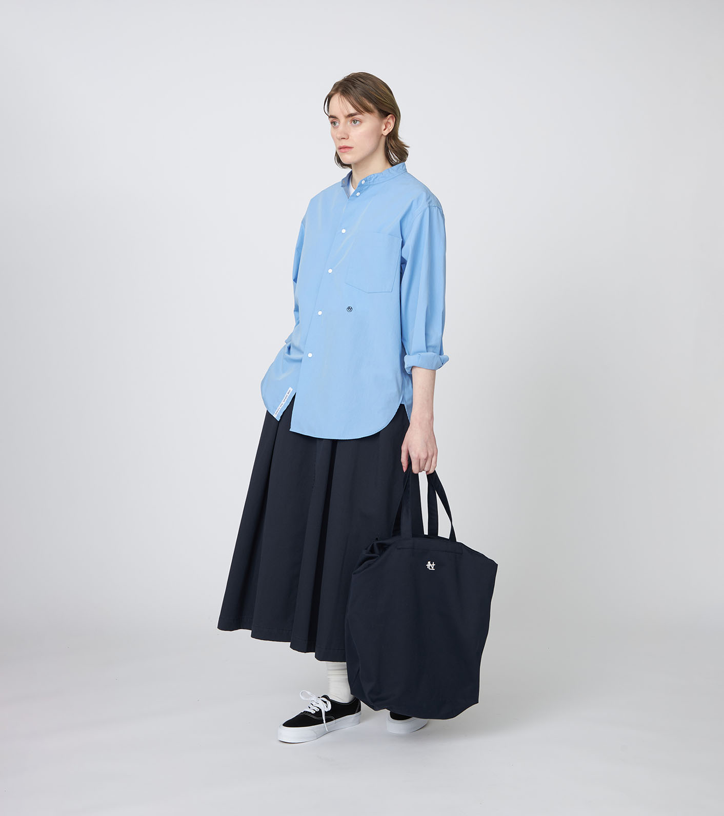 Band Collar Wind Shirt