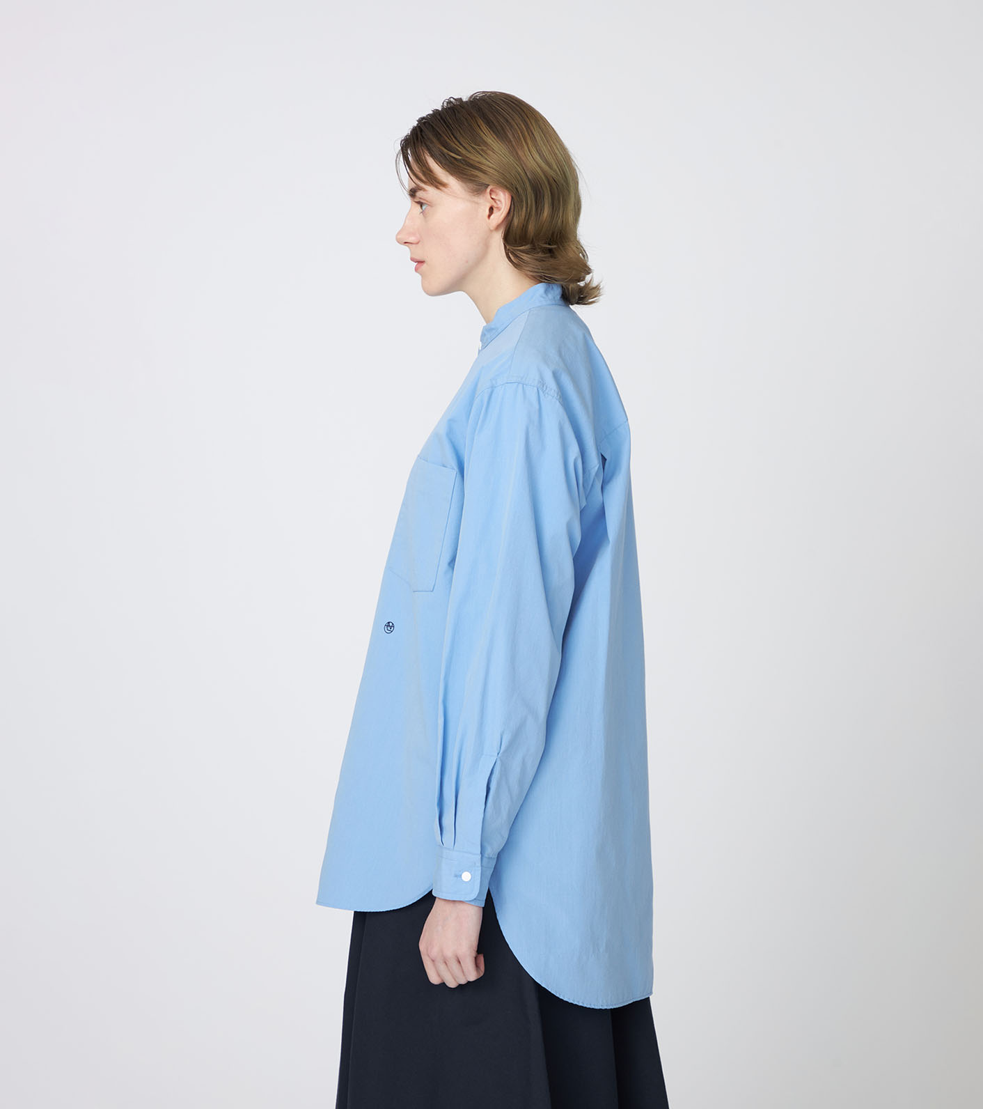 Band Collar Wind Shirt