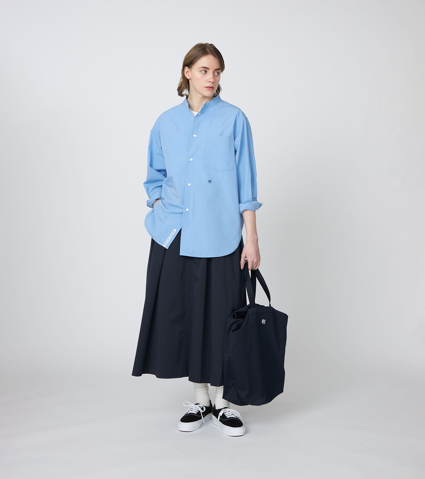 Band Collar Wind Shirt