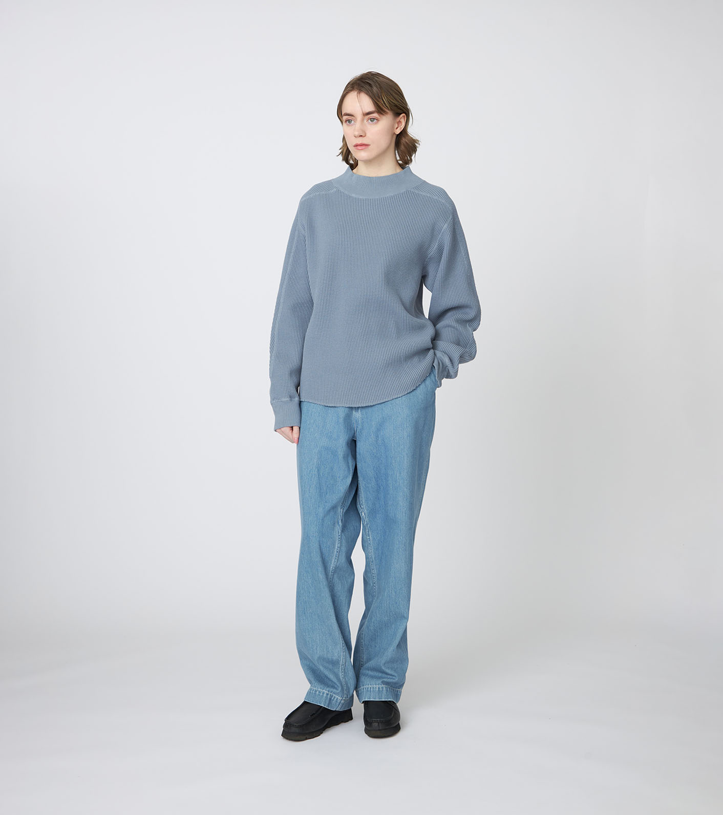 Mock Neck Thermal Sweat