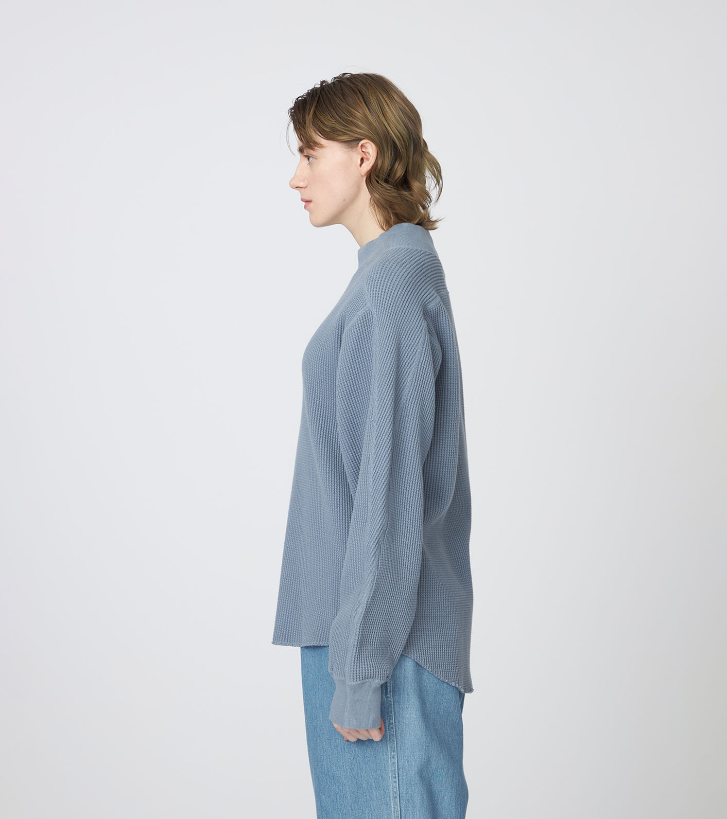 Mock Neck Thermal Sweat