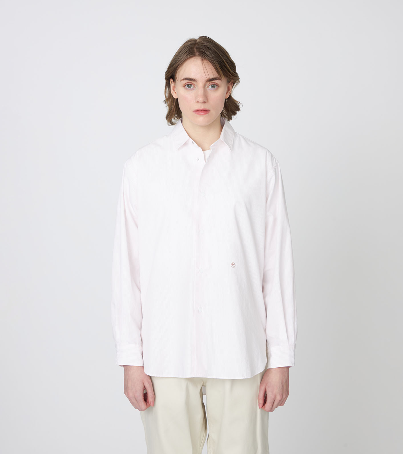 Regular Collar Stripe Wind Shirt