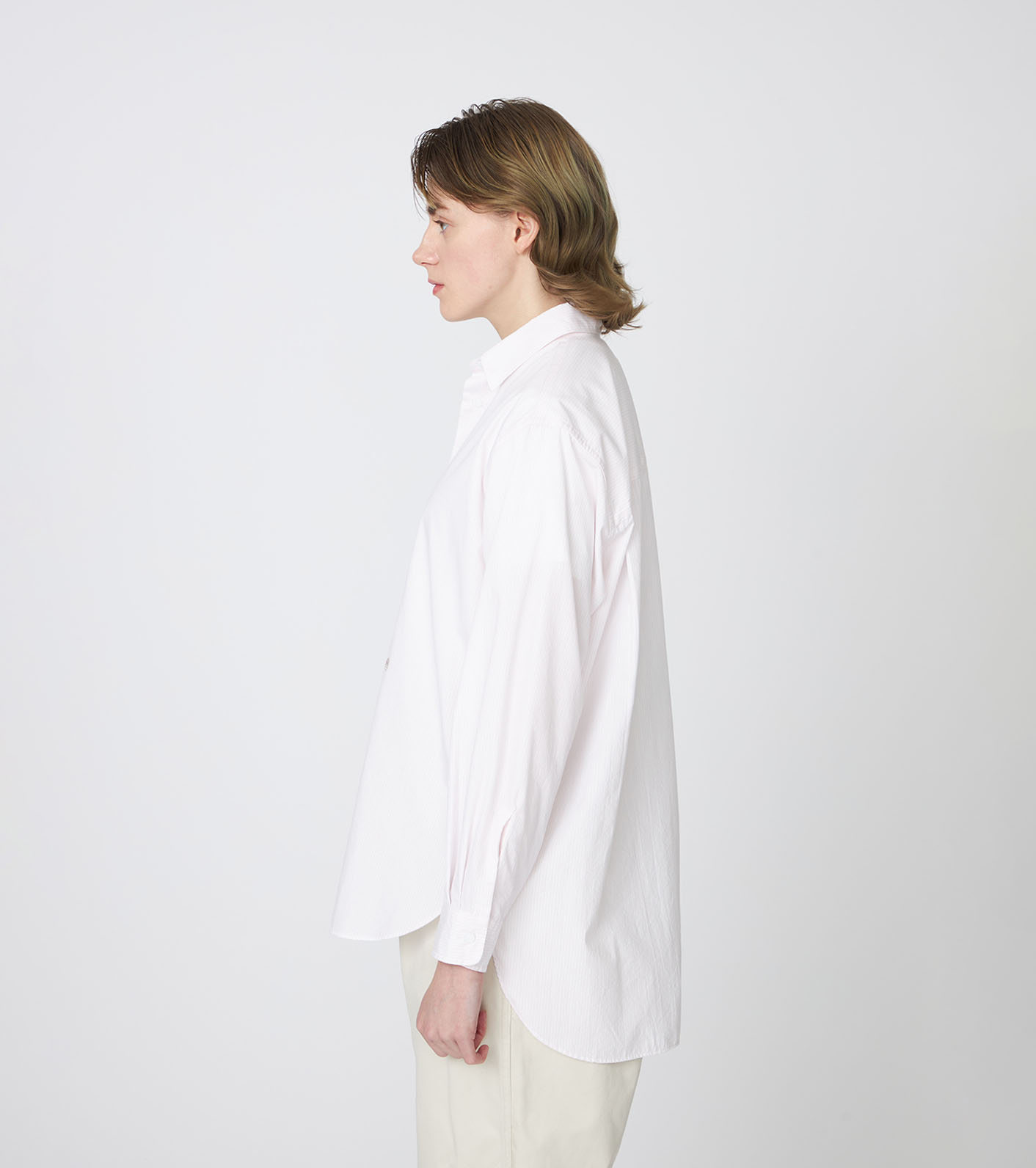 Regular Collar Stripe Wind Shirt