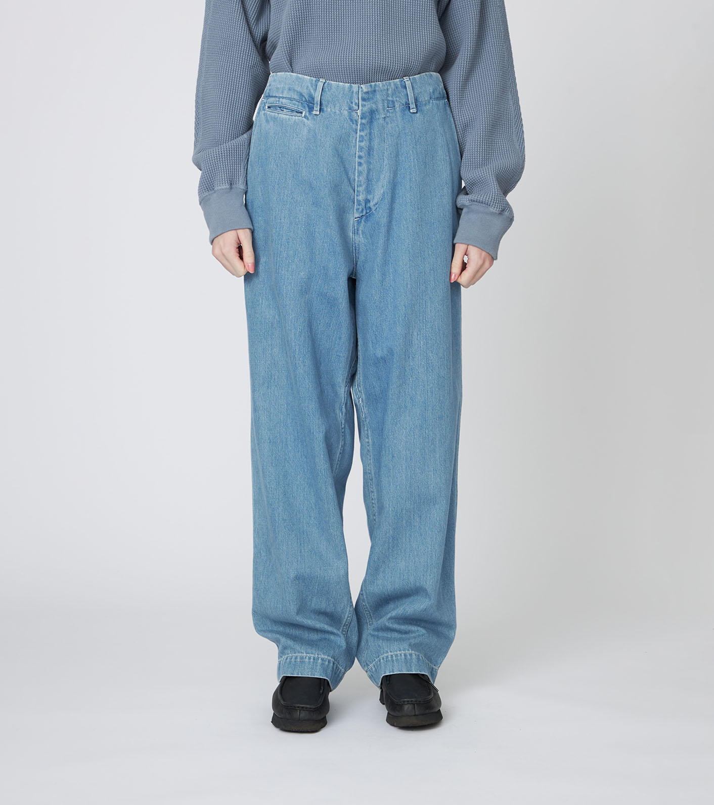 Wide Denim Pants