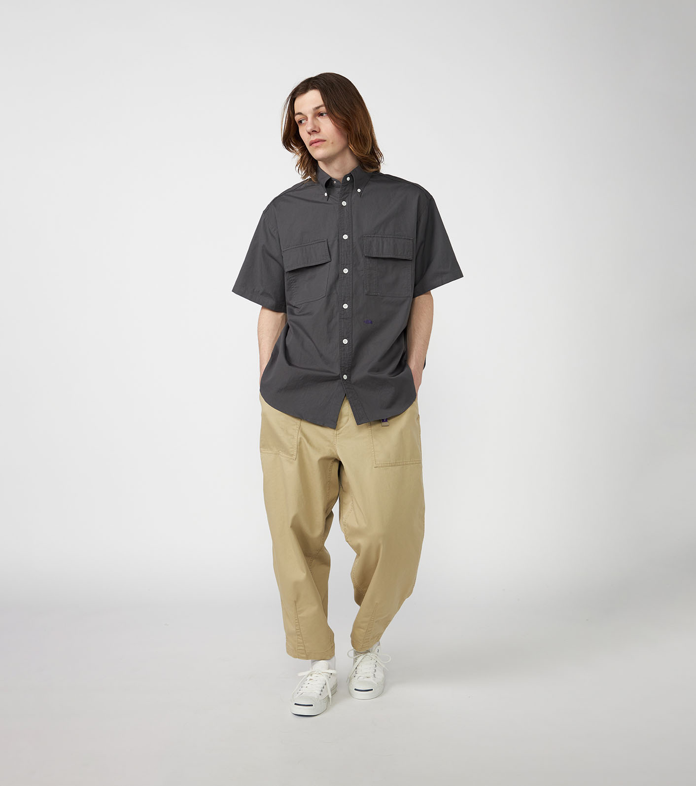 COOLMAX Chino Wide Cropped Pants