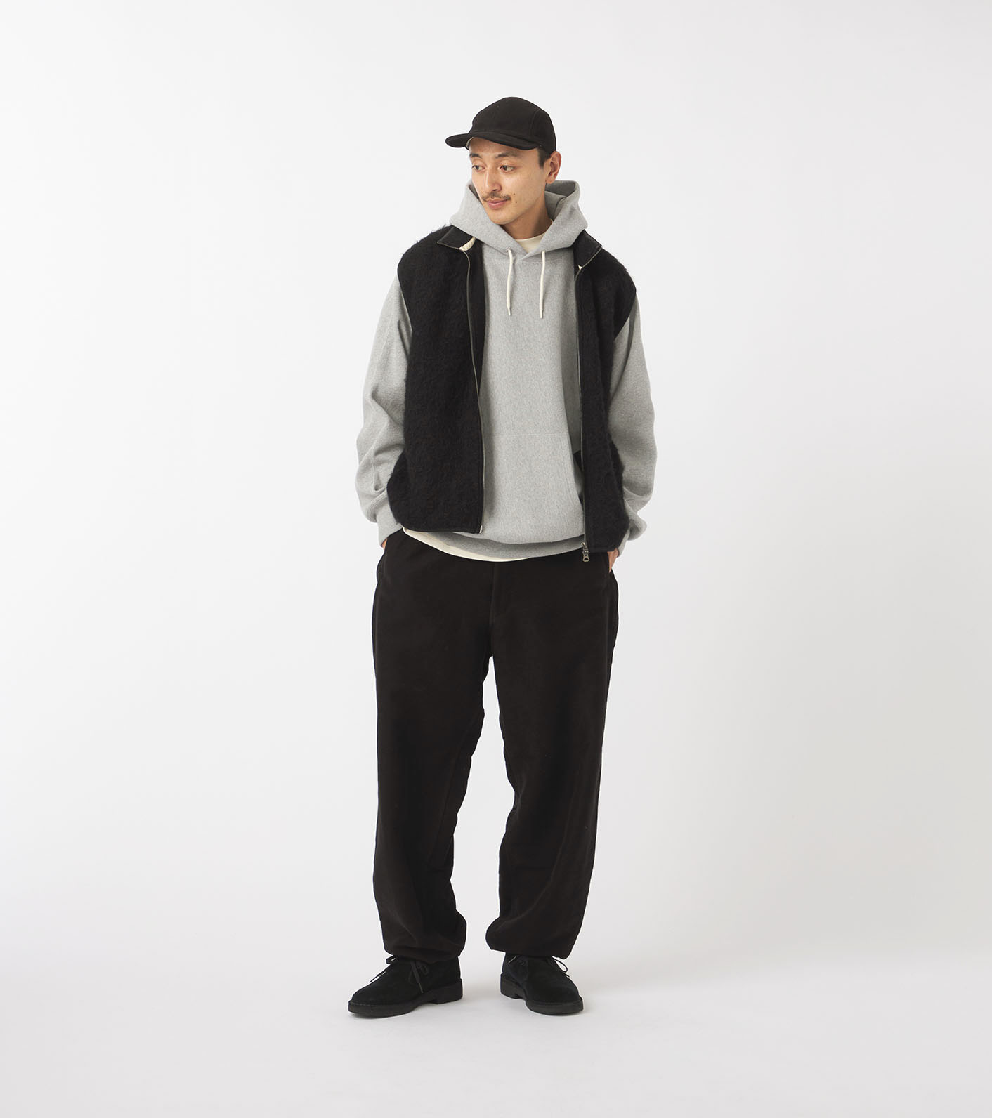Zip-Up Mohair Vest