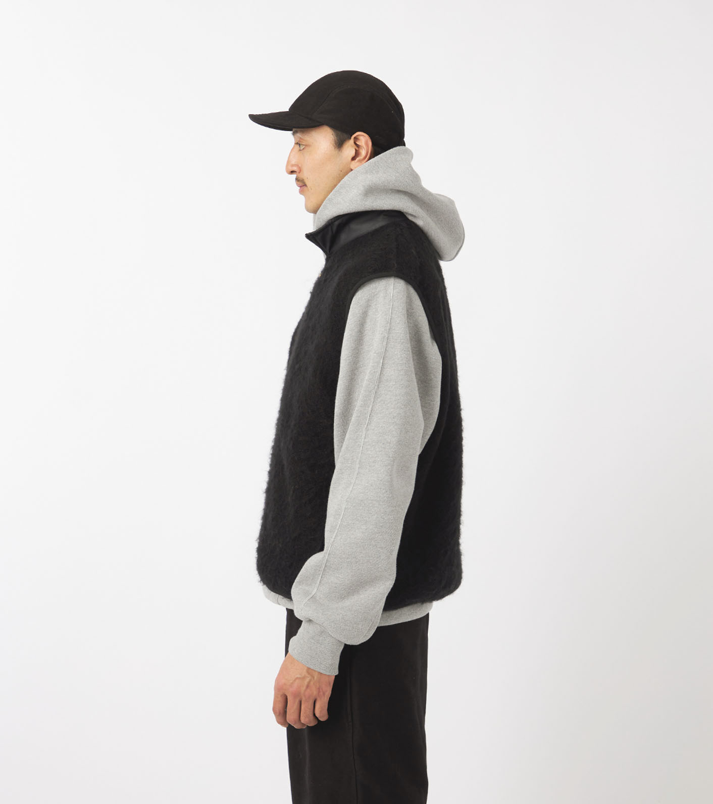 Zip-Up Mohair Vest