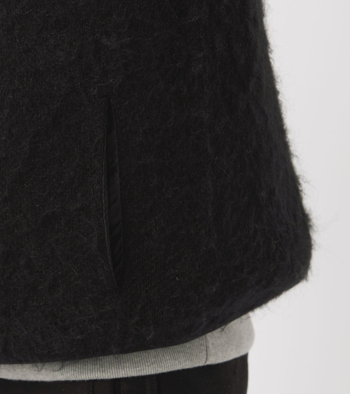 Zip-Up Mohair Vest