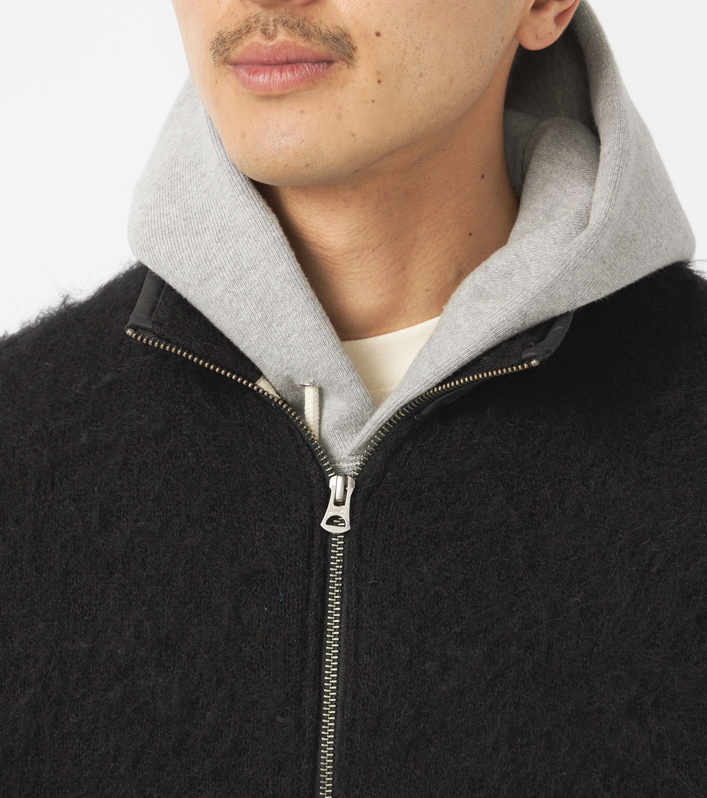 Zip-Up Mohair Vest