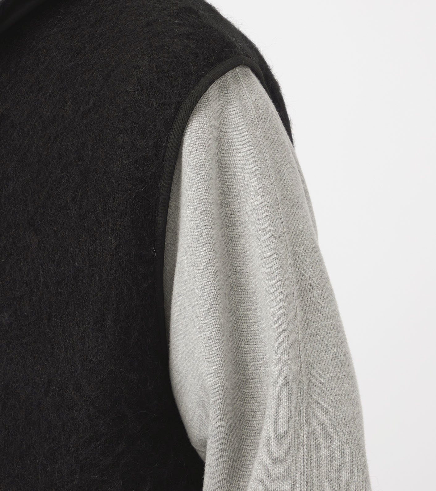 Zip-Up Mohair Vest