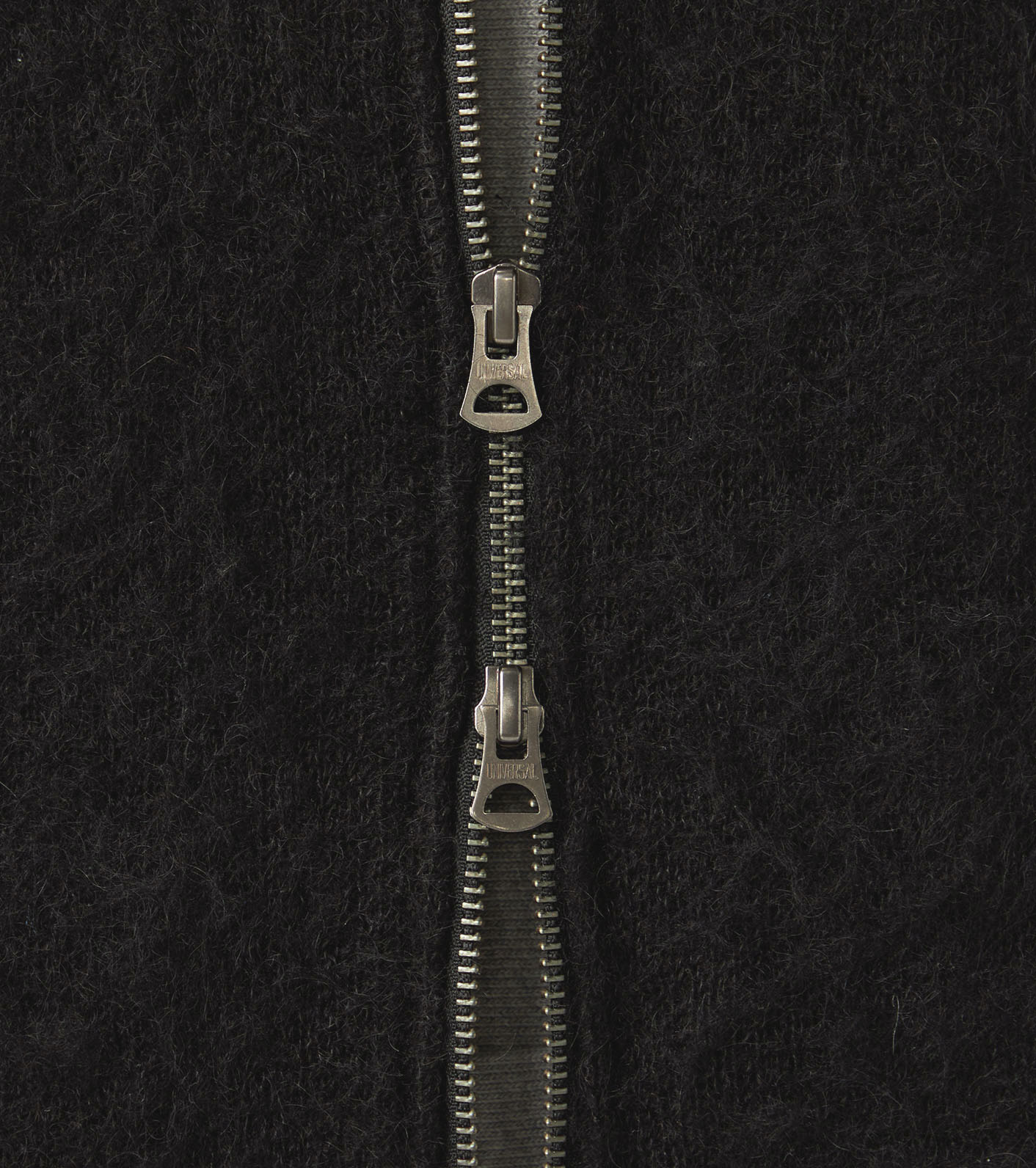 Zip-Up Mohair Vest