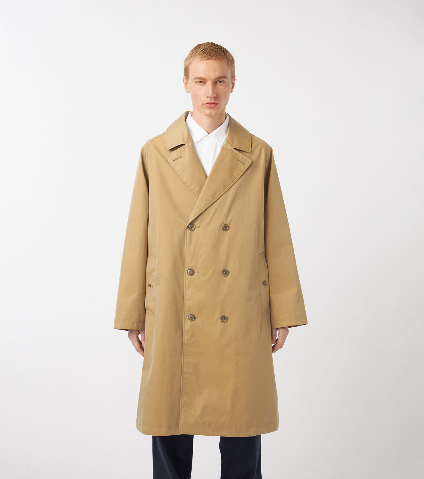 2L Cotton GORE-TEX Double Breasted Coat