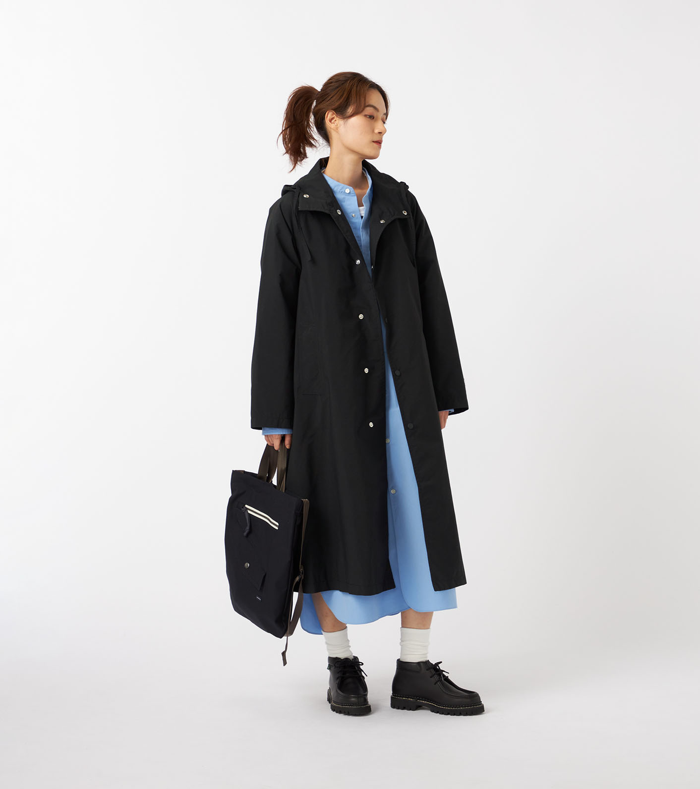 2L NYLON GORE-TEX Hooded Coat
