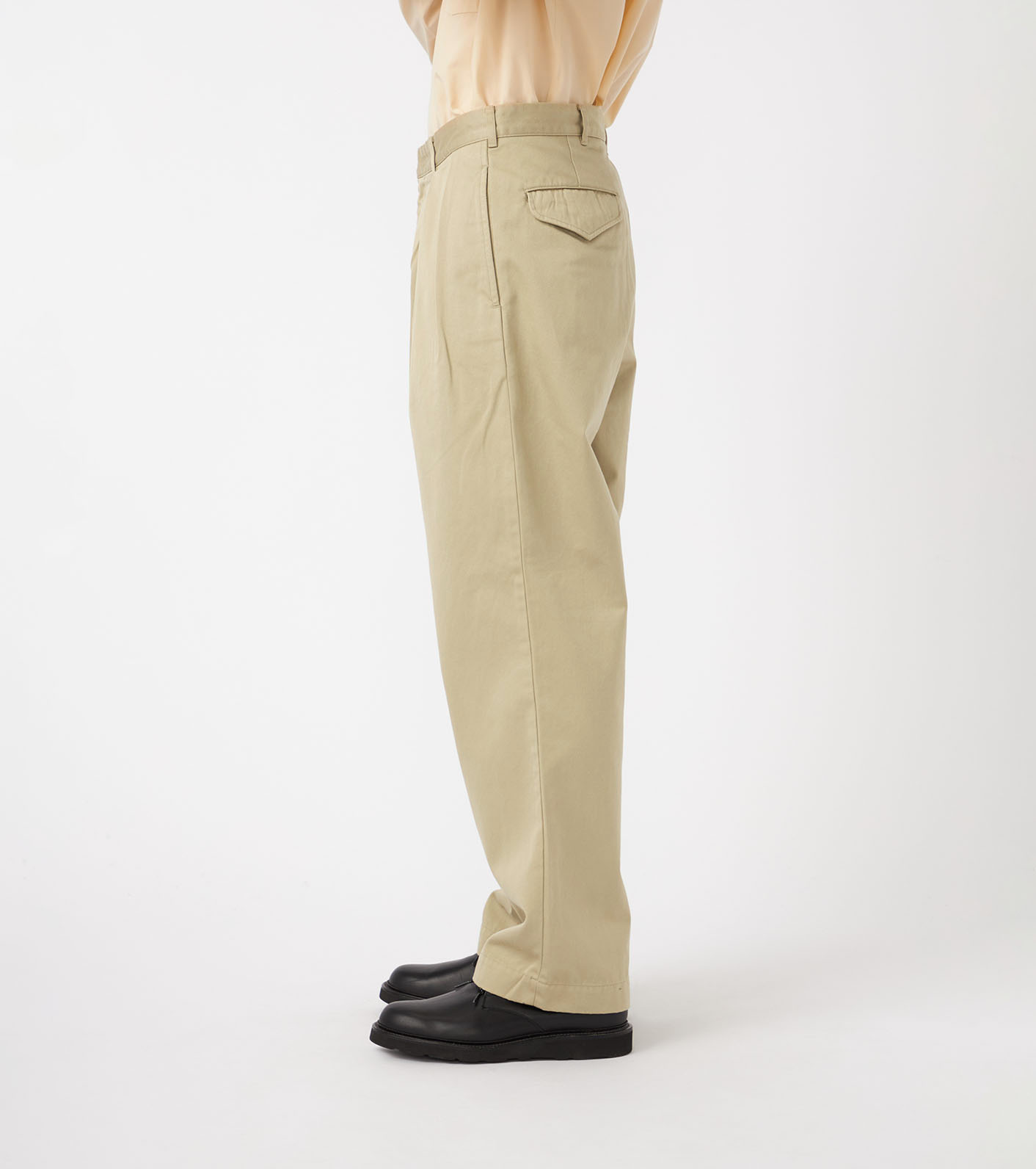 Double Pleated Chino Pants