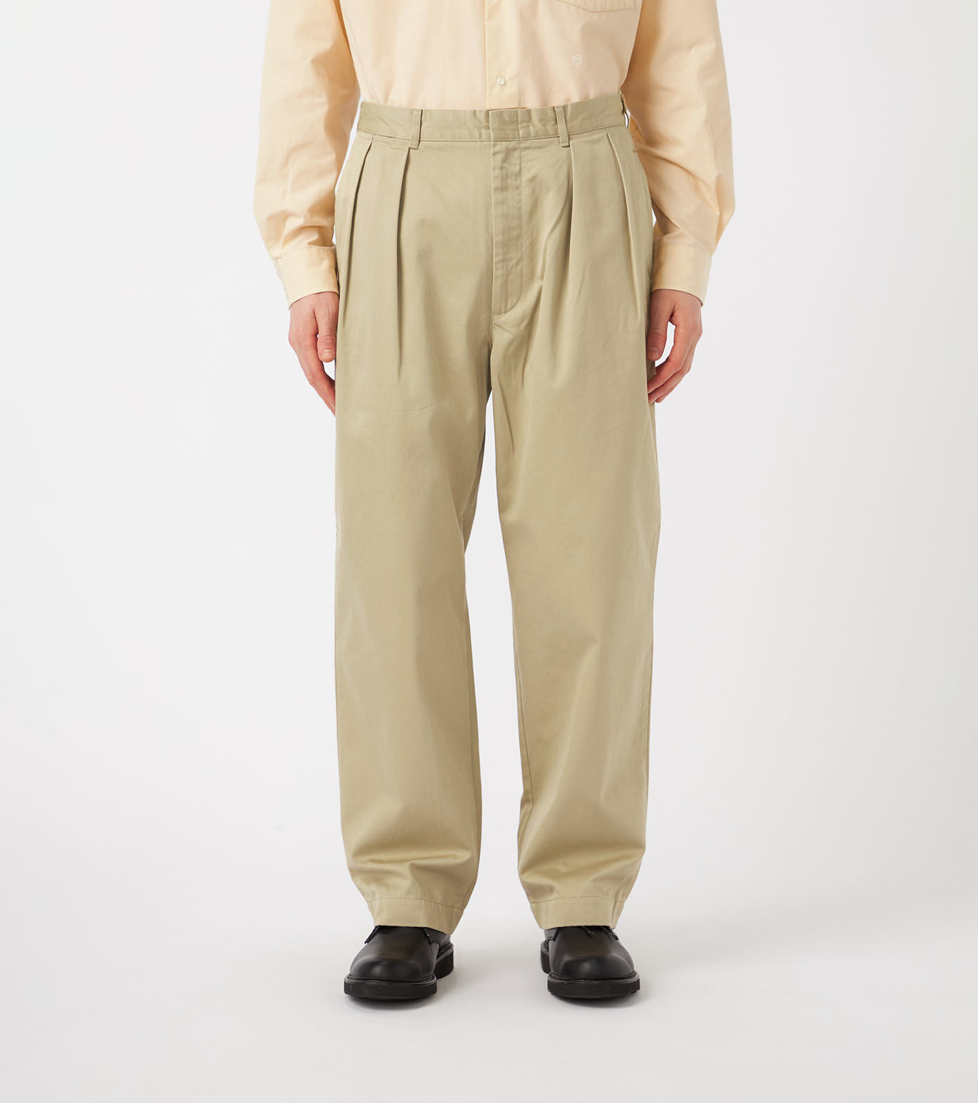 Double Pleated Chino Pants