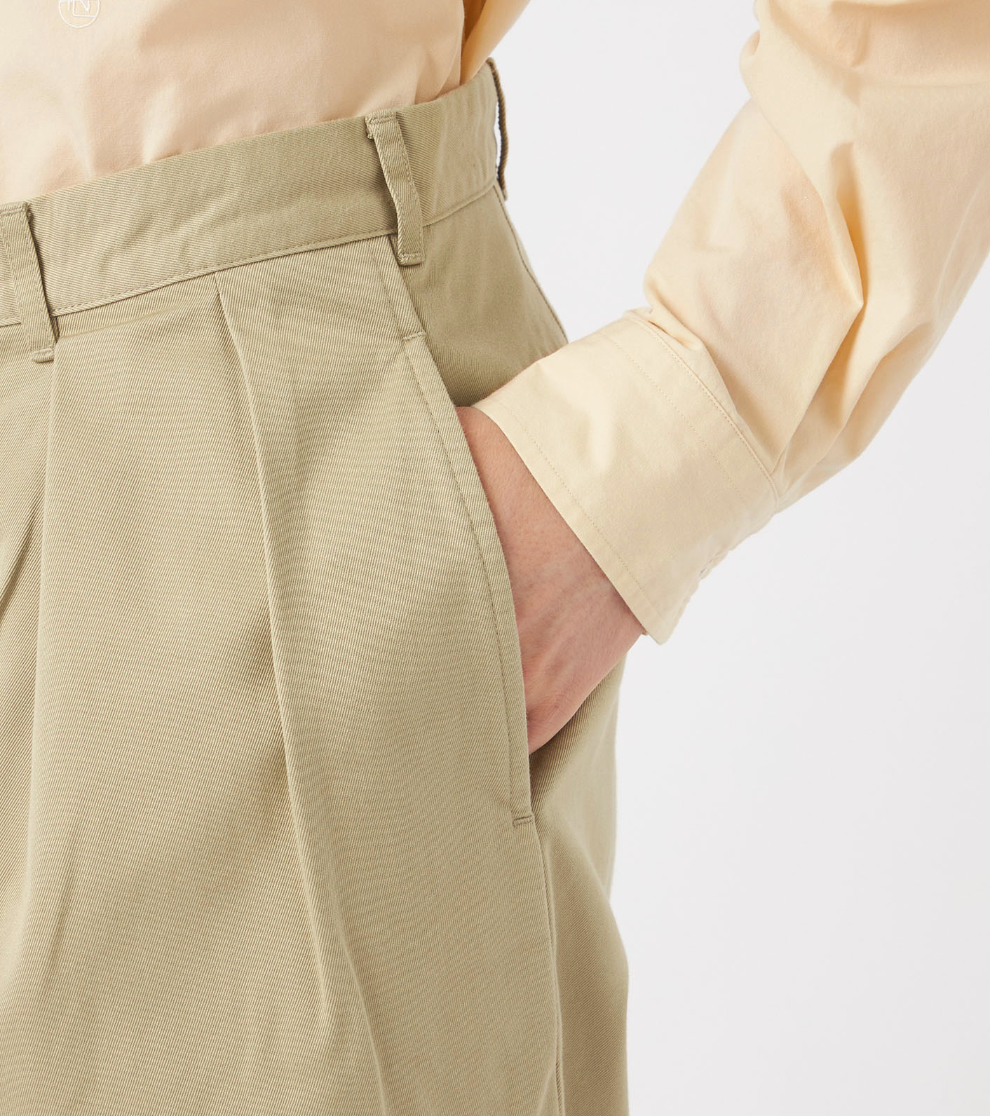 Double Pleated Chino Pants